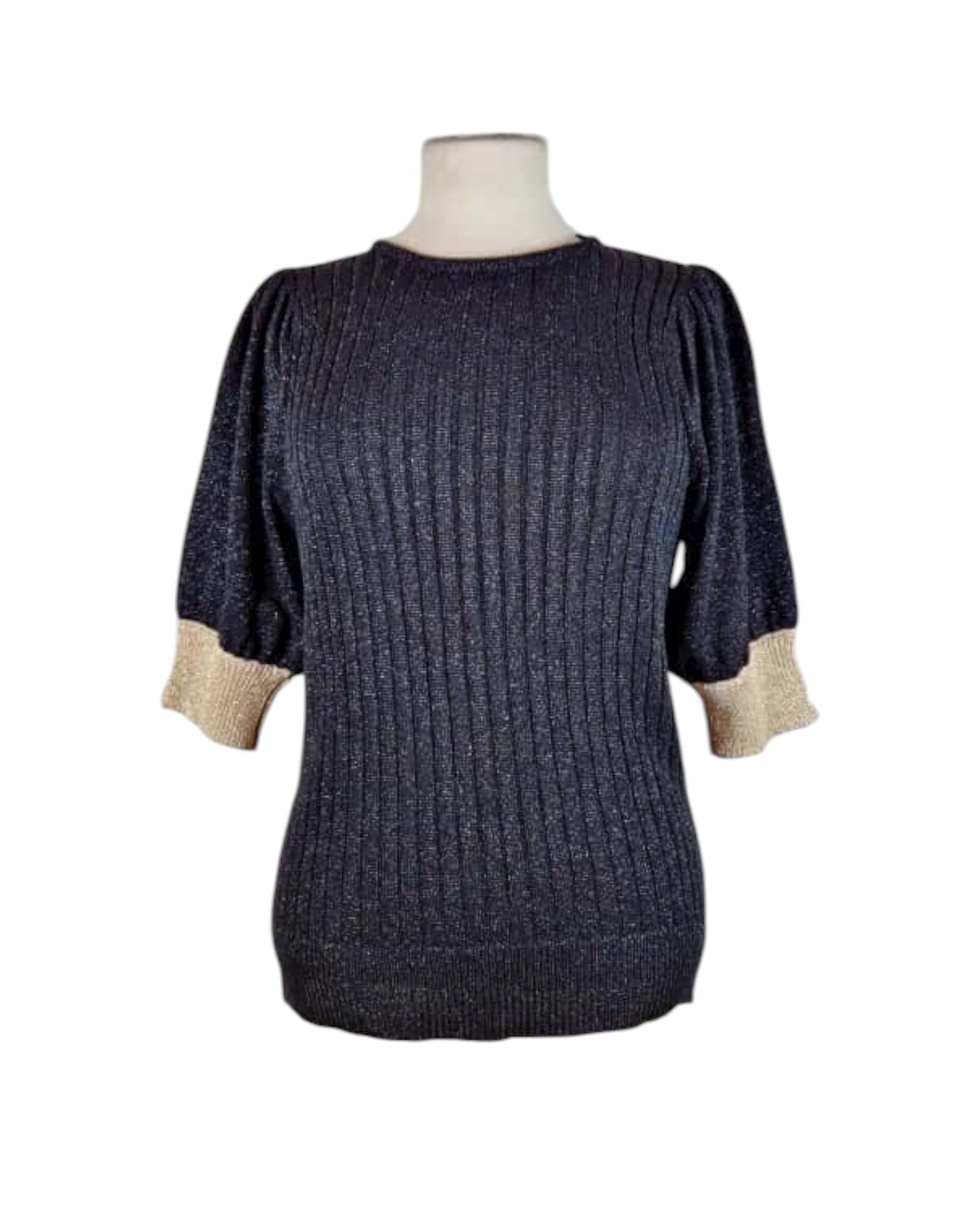 Lurexpulli Kurzarm Minerva Pullover Grace