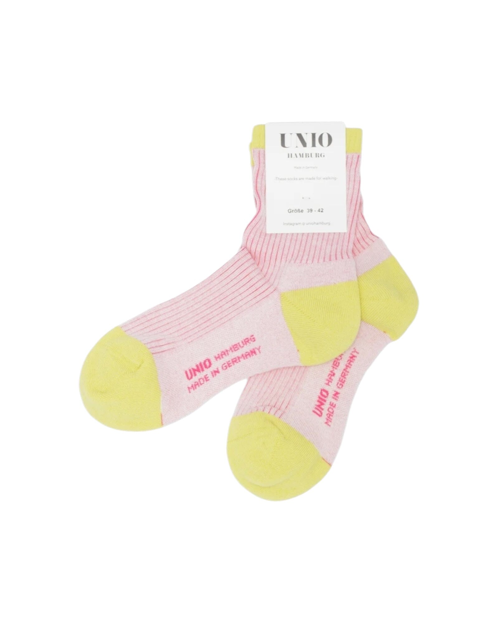Mini Stripe Socken UNIO Yellow-Rose 03 36-38