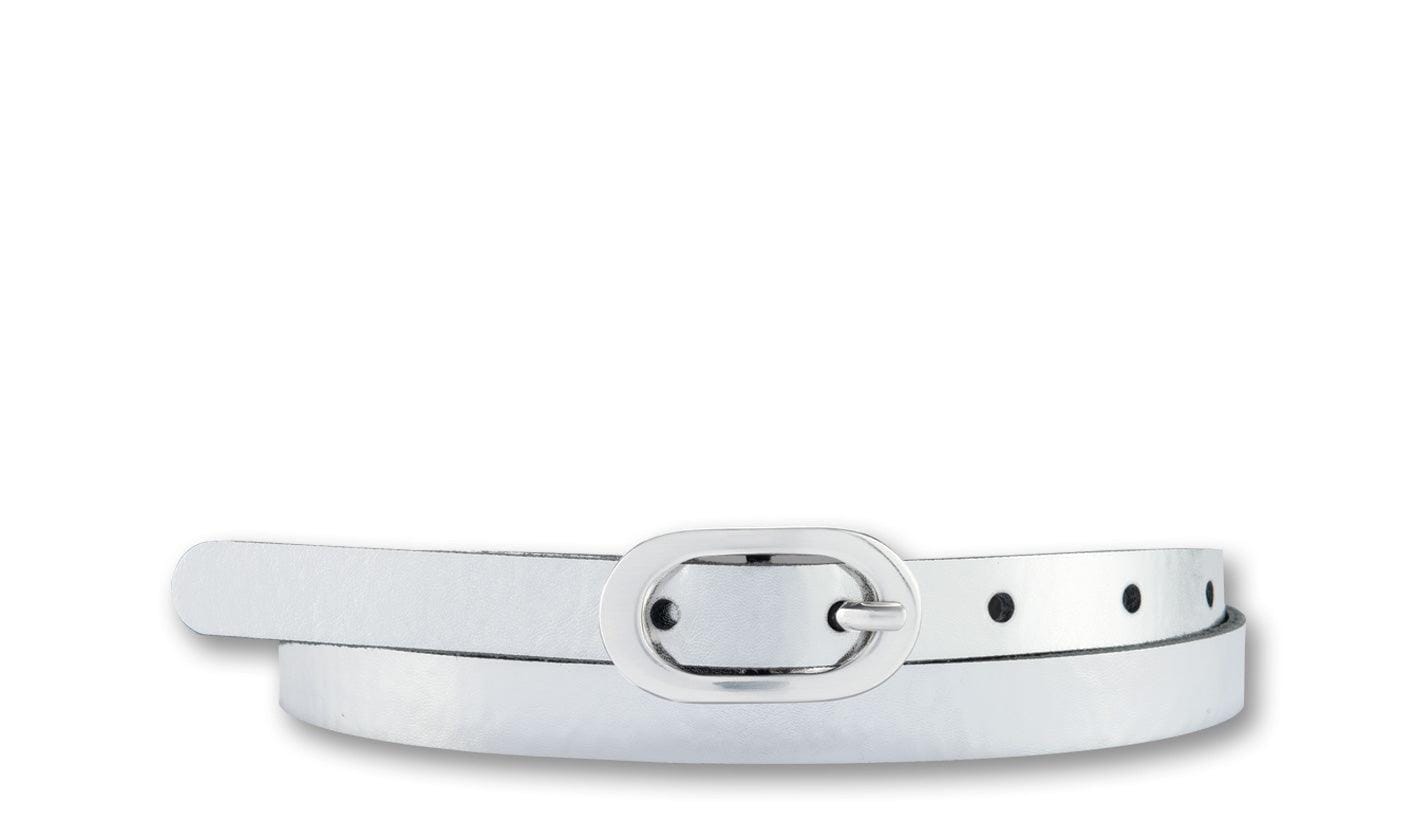 Nappaleder Gürtel Gürtel Bernd Götz 0015 Silber 85cm