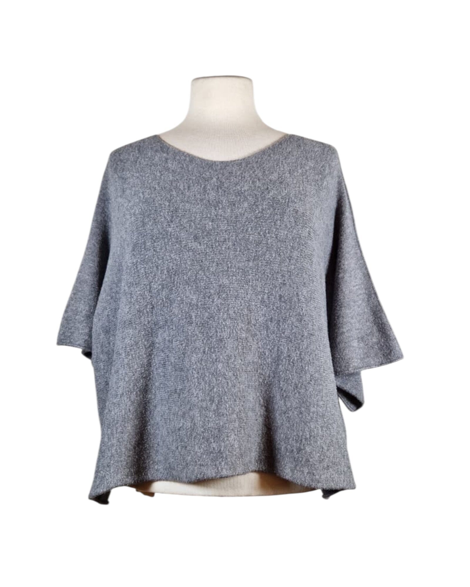 Poncho Pullover Pullover Kolibri Ulm Grau Einheitsgröße