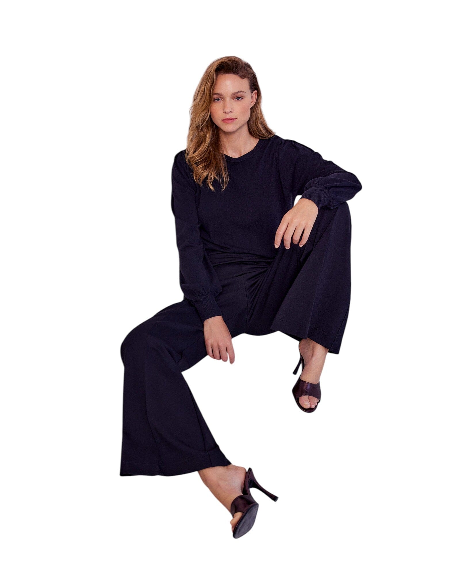 Puffy Sleeve Pullover Summum Woman