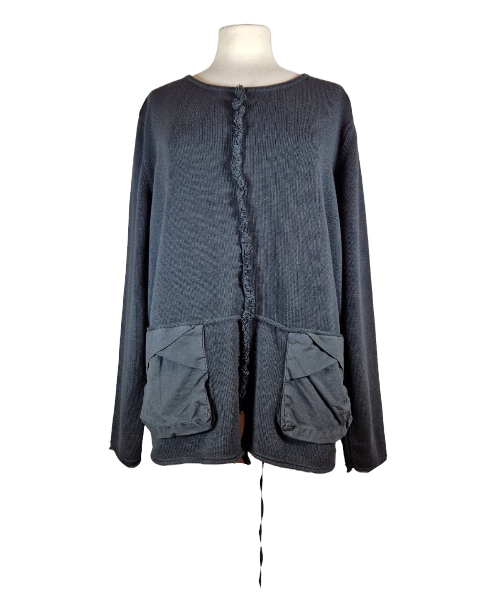Pulli mit Stofftaschen Pullover Elli 90 Black 1