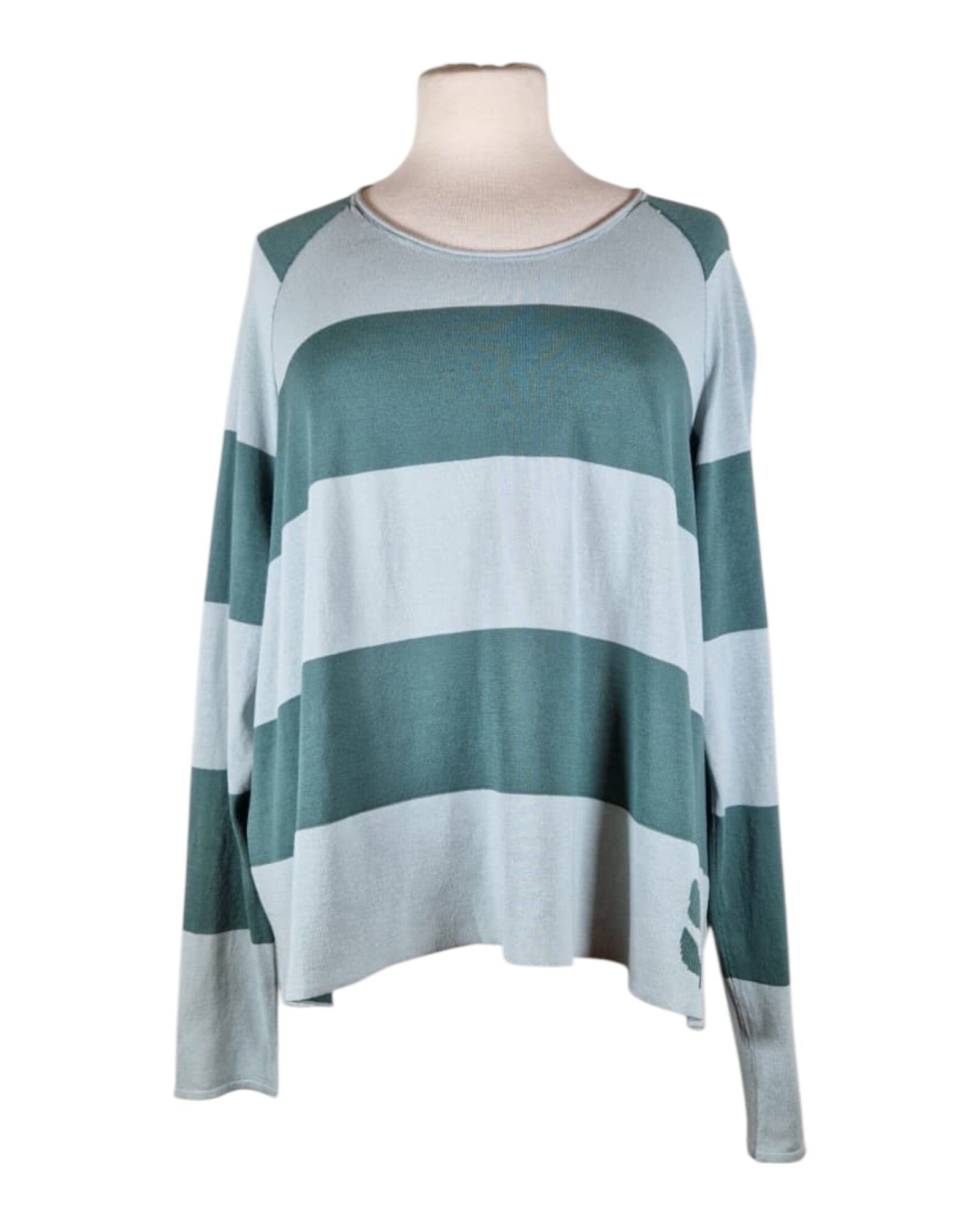 Pullover Pullover Rundholz Black Label 479 Mint Grass Stripe S