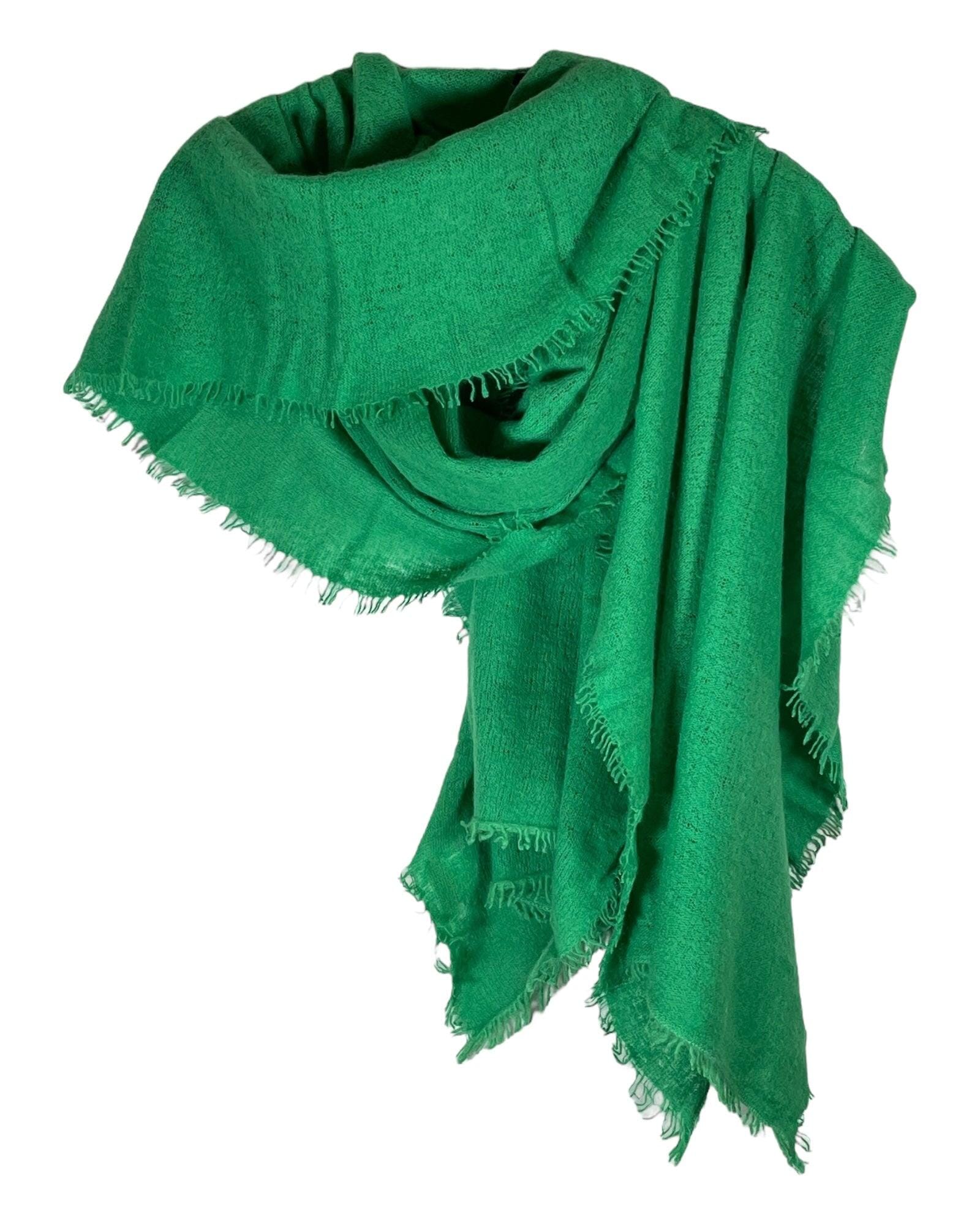 Salted Kaschmirschal Mala Alisha Jungle Green 80x190 cm