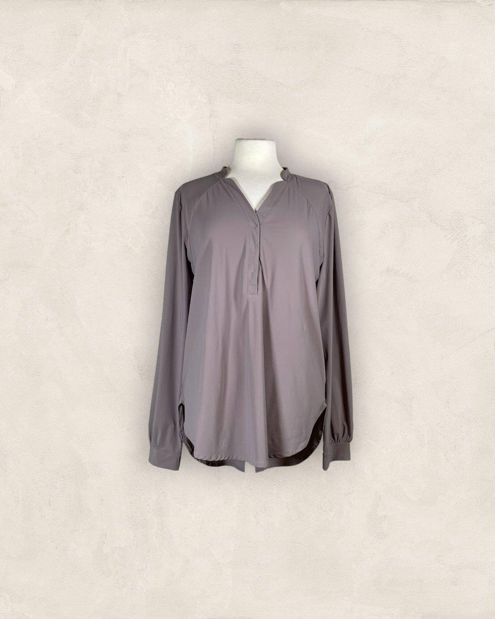 Shirt Shirt Zeitlos by Luana Dunkelnougat 1