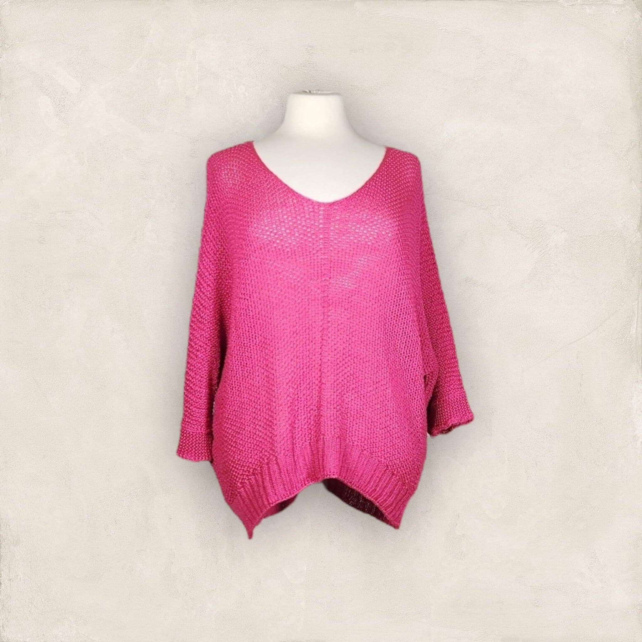 Sommer Pulli Pullover Kolibri Ulm Pink Einheitsgröße