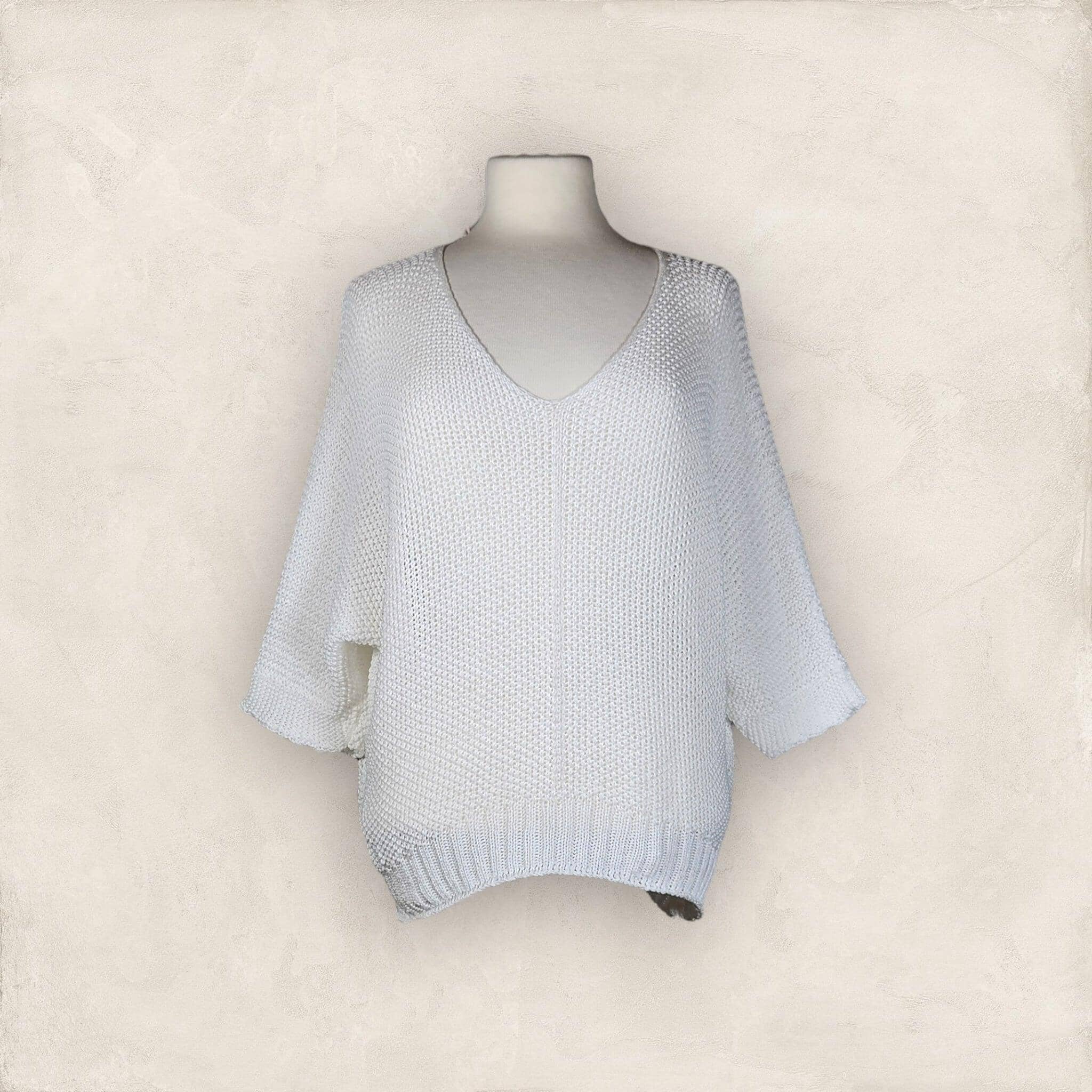 Sommer Pulli Pullover Kolibri Ulm Weiss Einheitsgröße