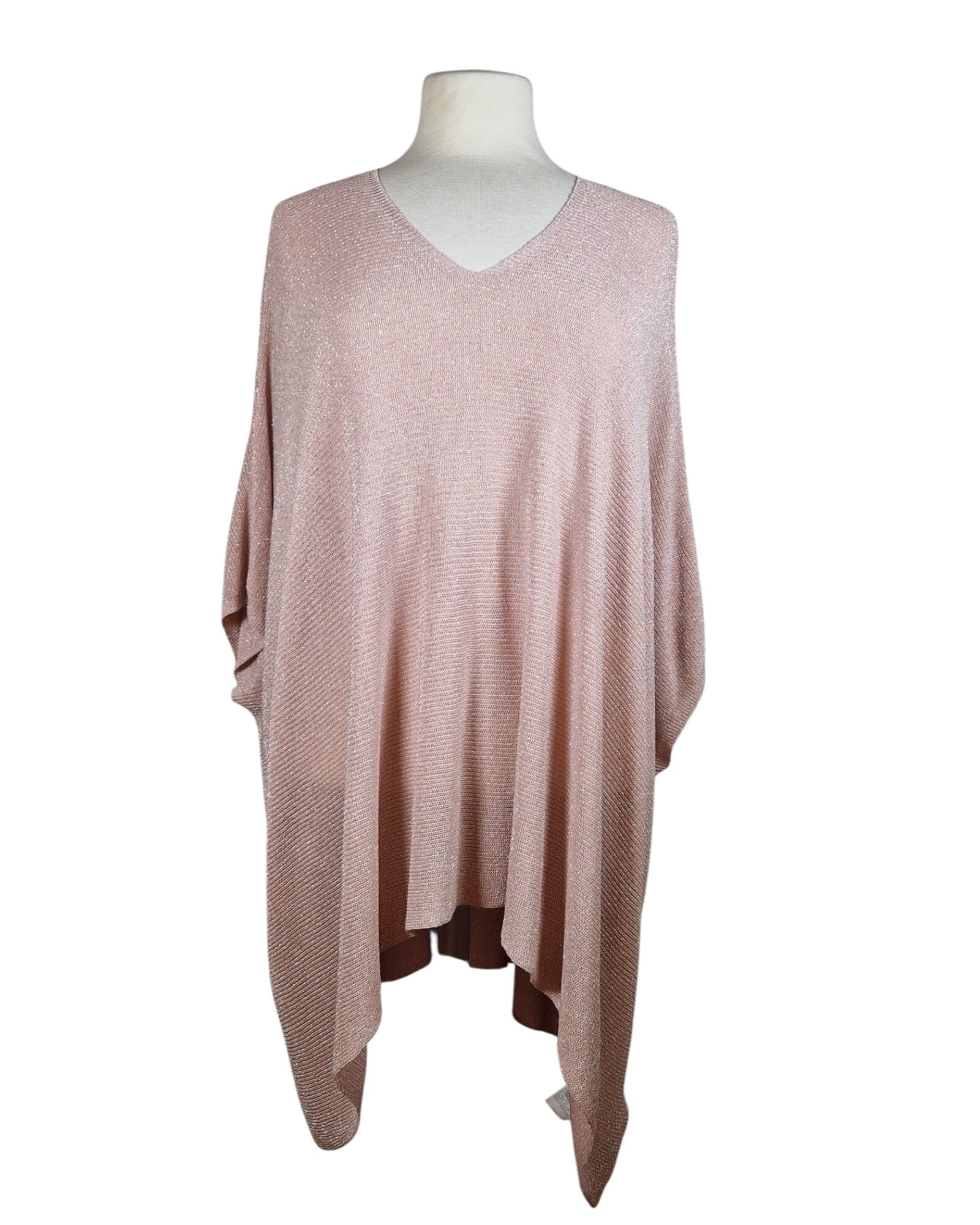 Sommerponcho Poncho Kolibri Ulm Rosa-7 Einheitsgröße