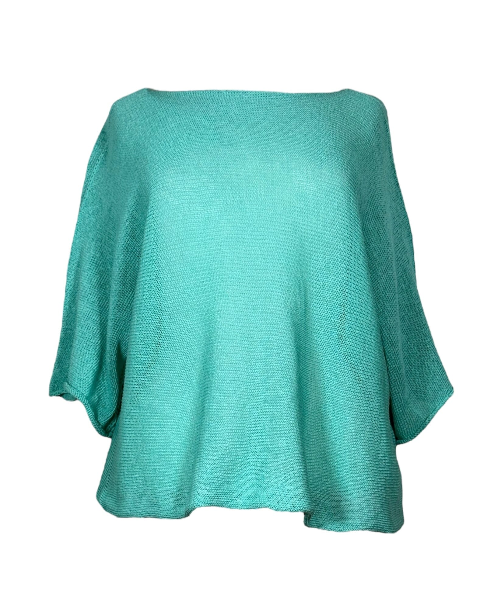 Sommerpullover Kurzarm Pullover Kolibri Ulm Aqua Einheitsgröße