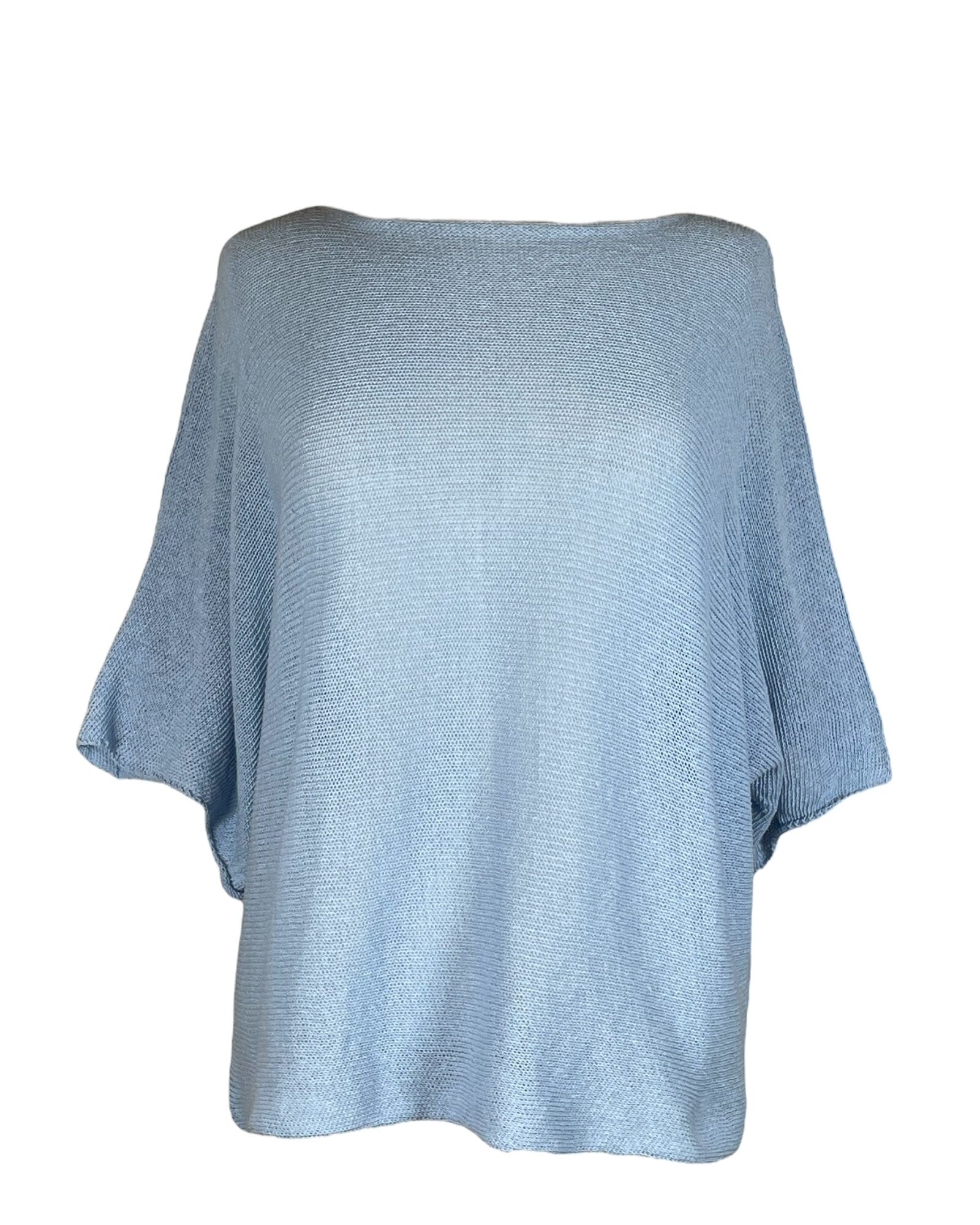 Sommerpullover Kurzarm Pullover Kolibri Ulm Hellblau Einheitsgröße