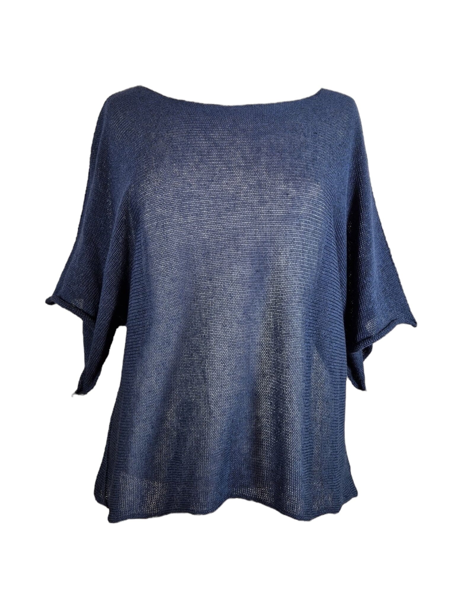 Sommerpullover Kurzarm Pullover Kolibri Ulm Marine Einheitsgröße