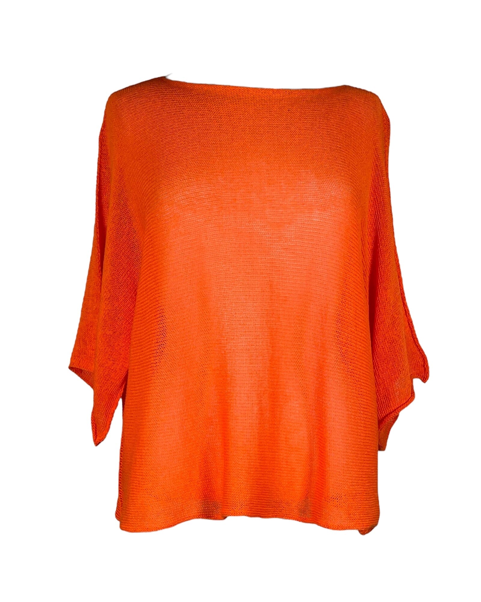 Sommerpullover Kurzarm Pullover Kolibri Ulm Orange Einheitsgröße