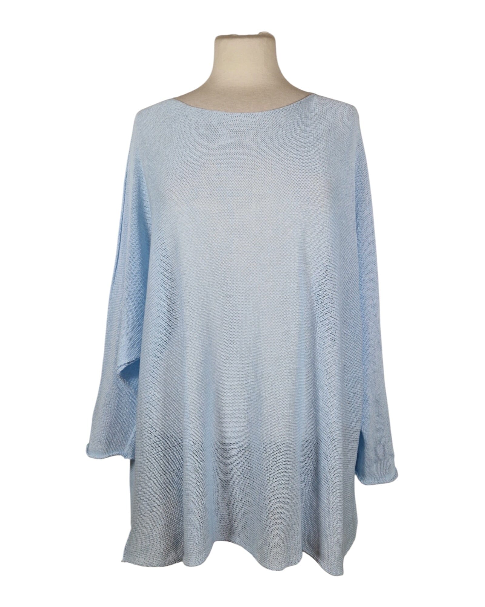 Sommerpullover Lang Pullover Kolibri Ulm Hellblau Einheitsgröße