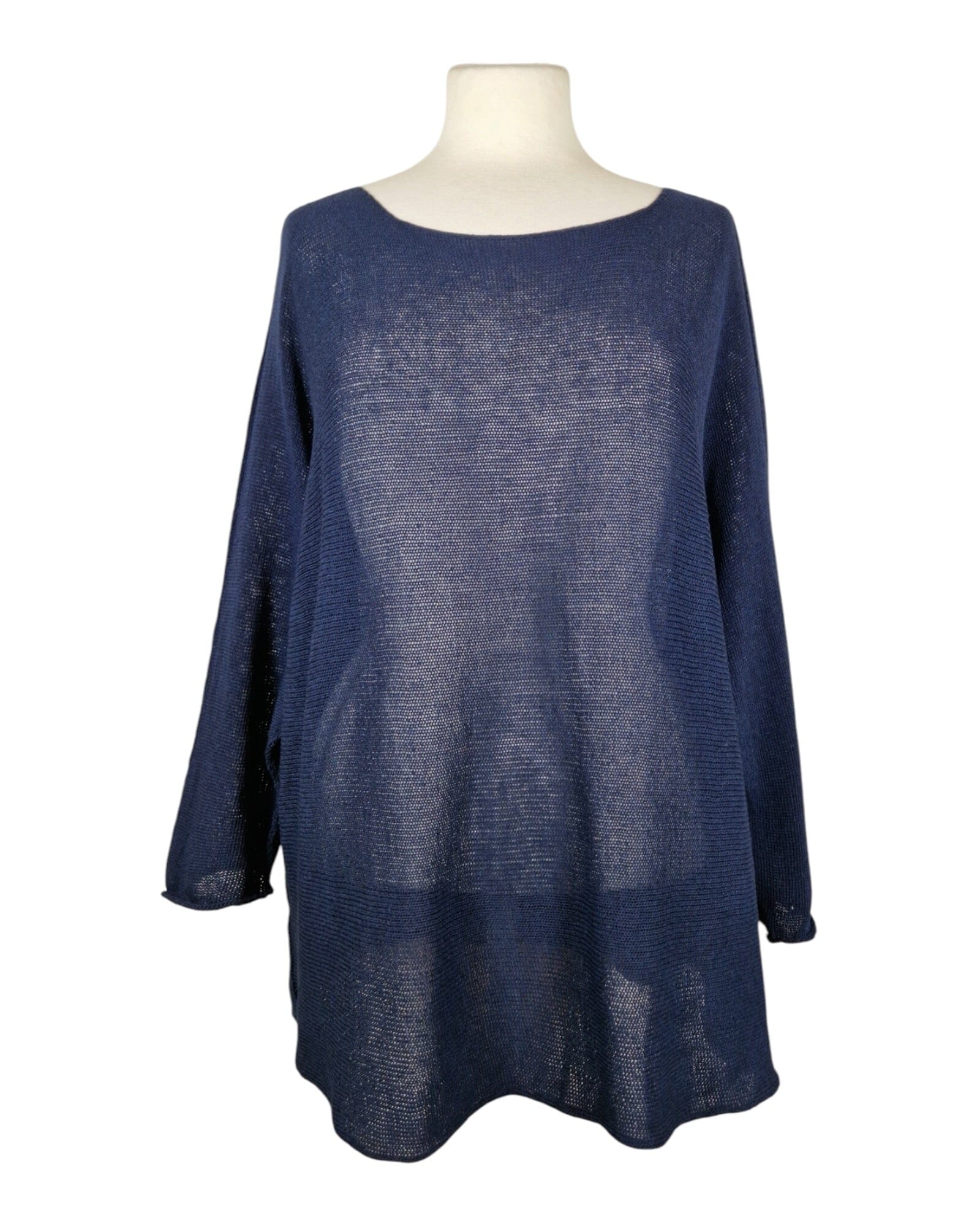 Sommerpullover Lang Pullover Kolibri Ulm Marine Einheitsgröße