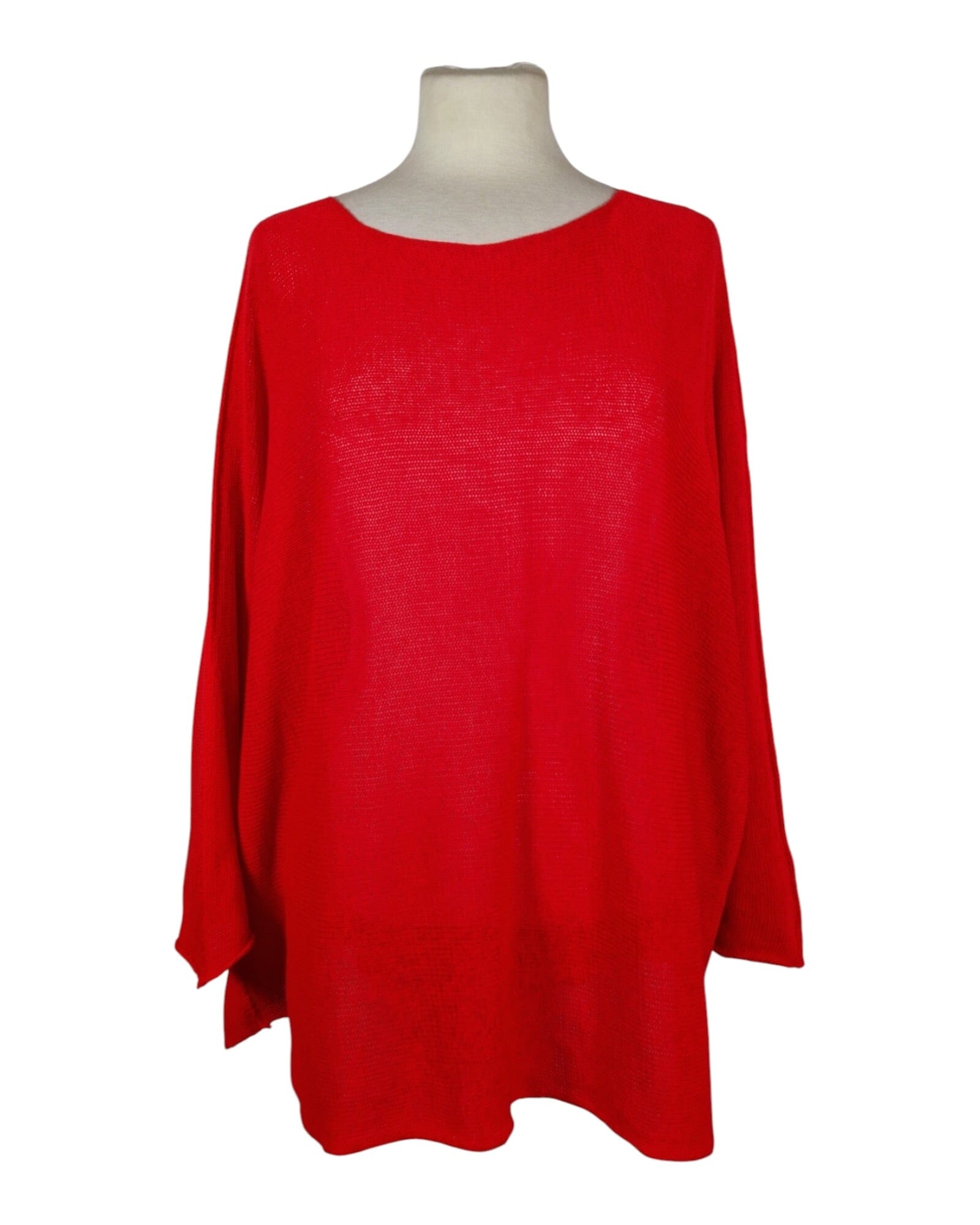 Sommerpullover Lang Pullover Kolibri Ulm Rot Einheitsgröße