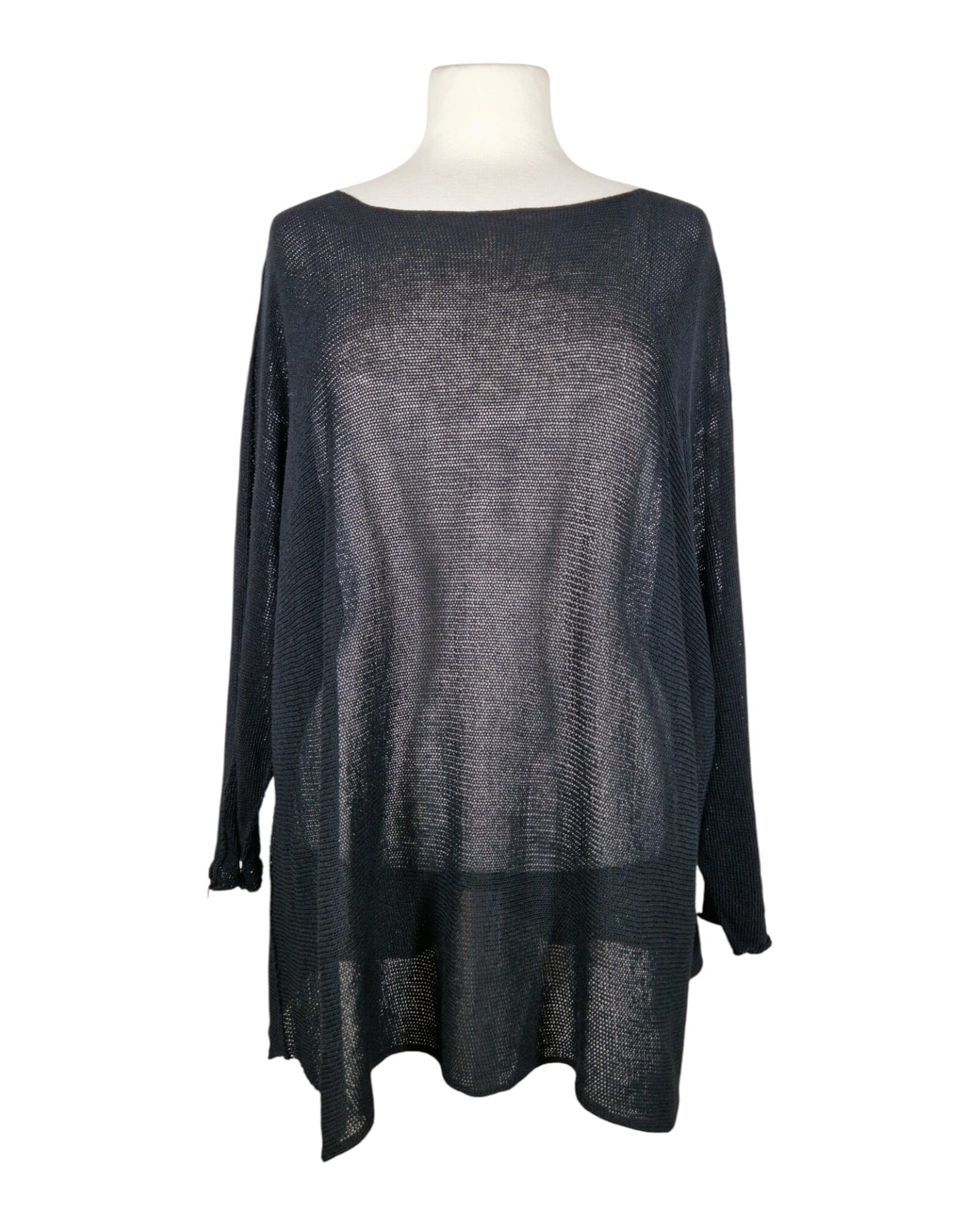 Sommerpullover Lang Pullover Kolibri Ulm Schwarz Einheitsgröße