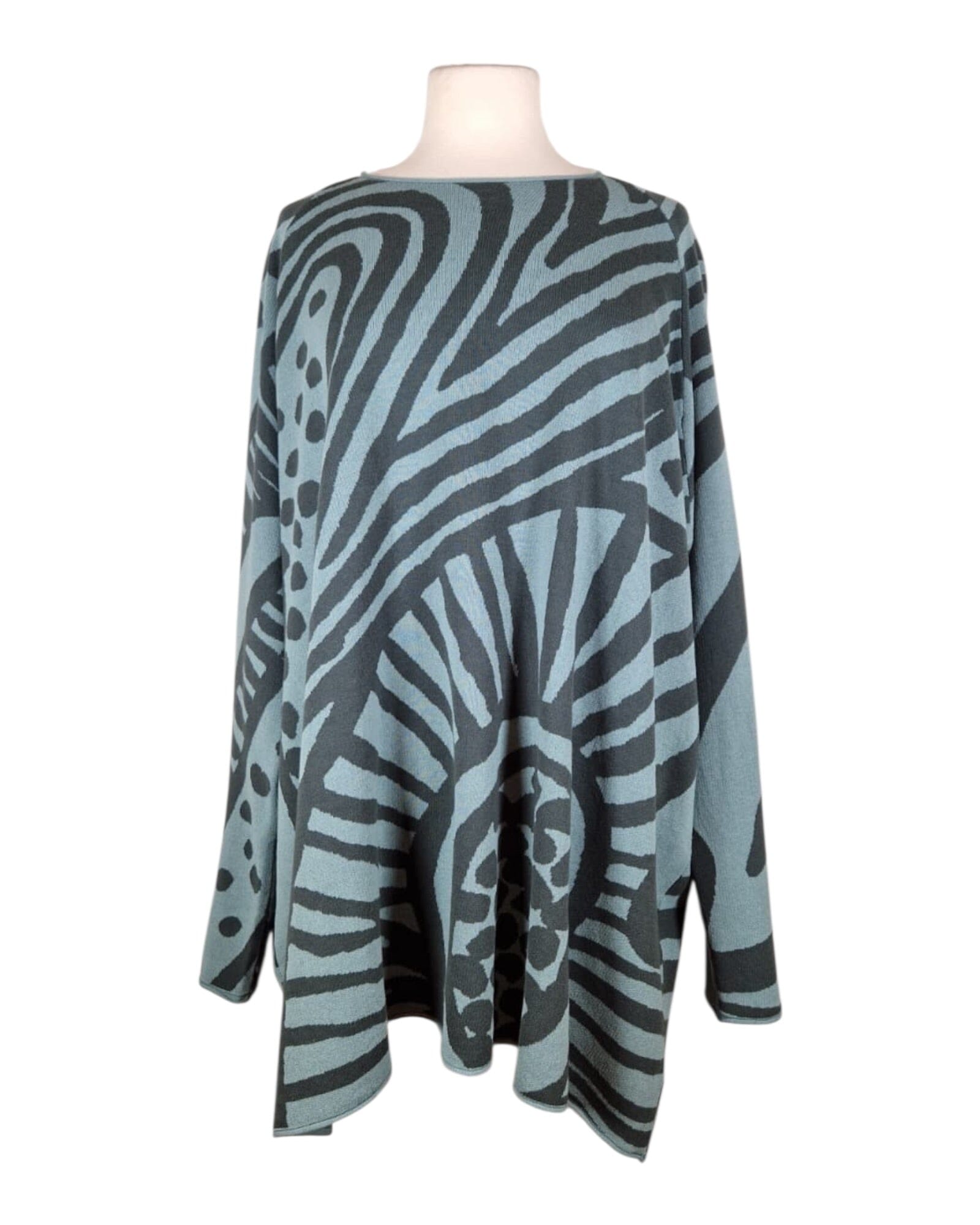 Stricktunika Pullover Rundholz Black Label 423 Tree Jacquard S