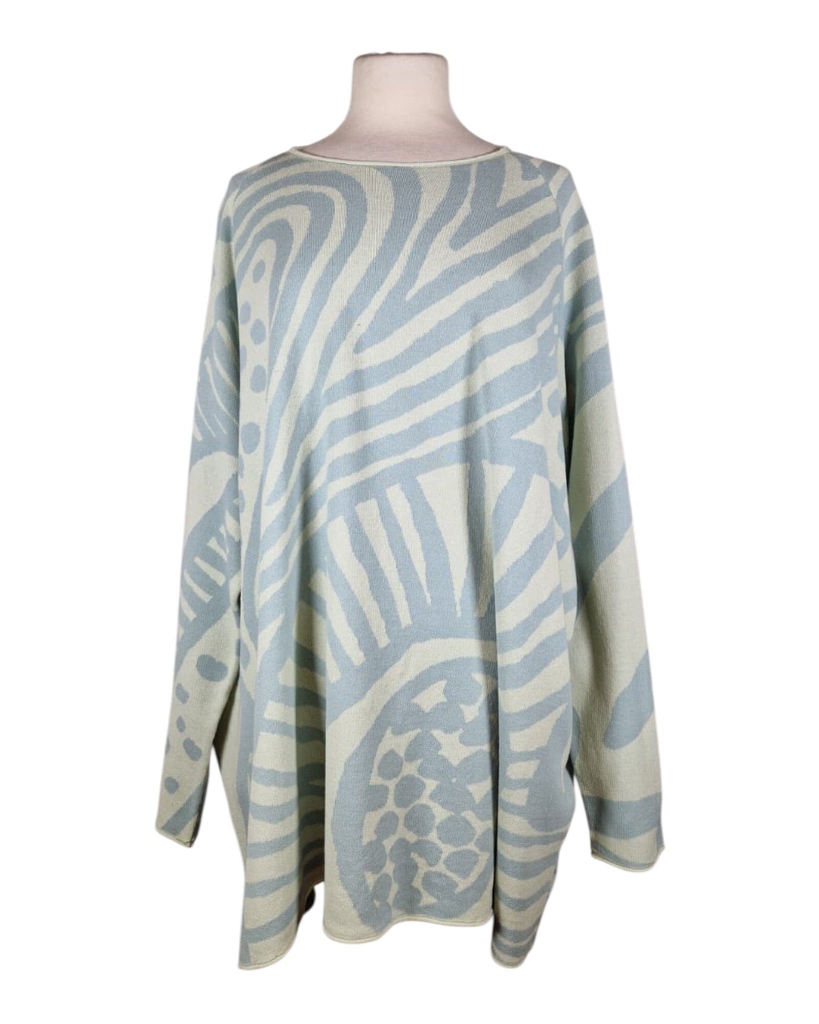 Stricktunika Pullover Rundholz Black Label 473 Mint Jaquard S