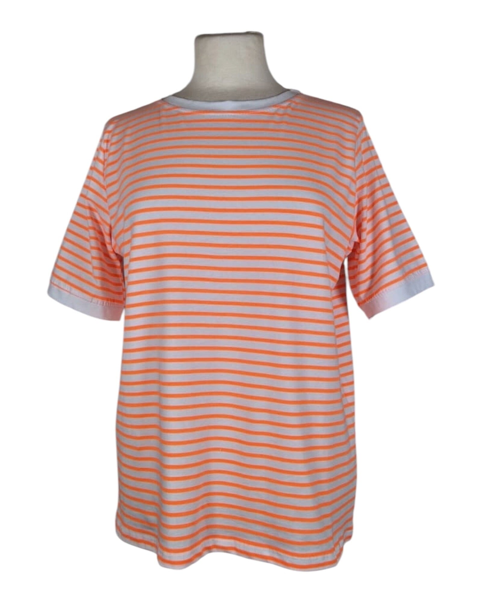T-Shirt Stripe T-Shirt Kolibri Ulm Offwhite/Neonorange Einheitsgröße