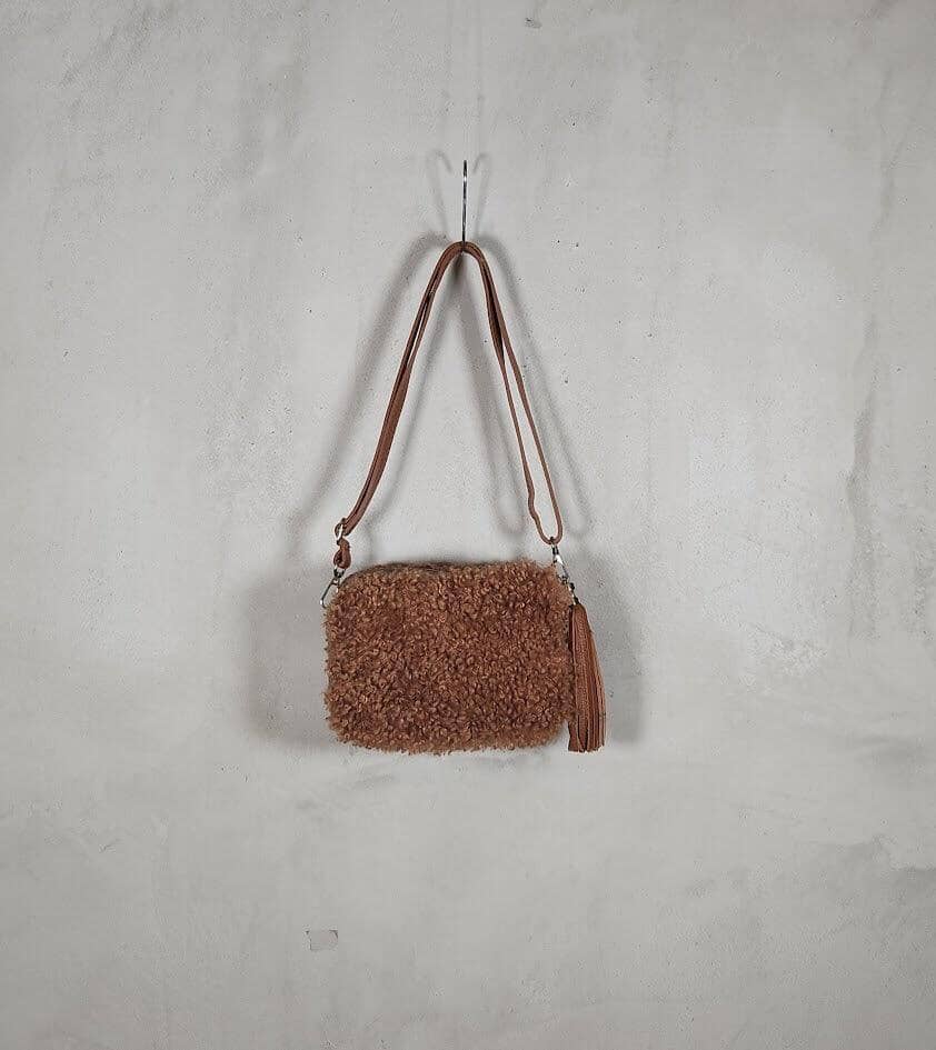 Teddy Umhängetasche Tasche Kolibri Ulm Cognac 22cmx7cm