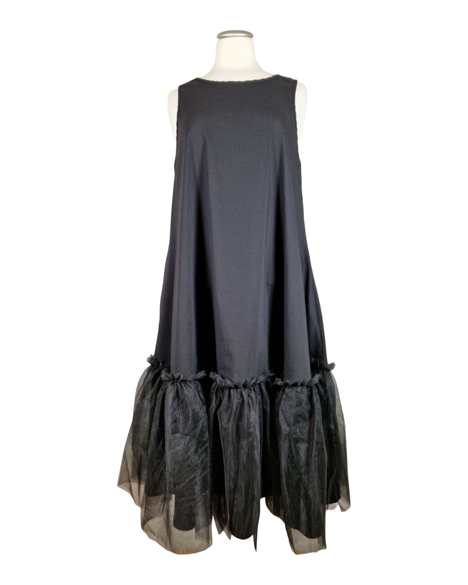 The Next Dress Kleid Plü Black Mesh S