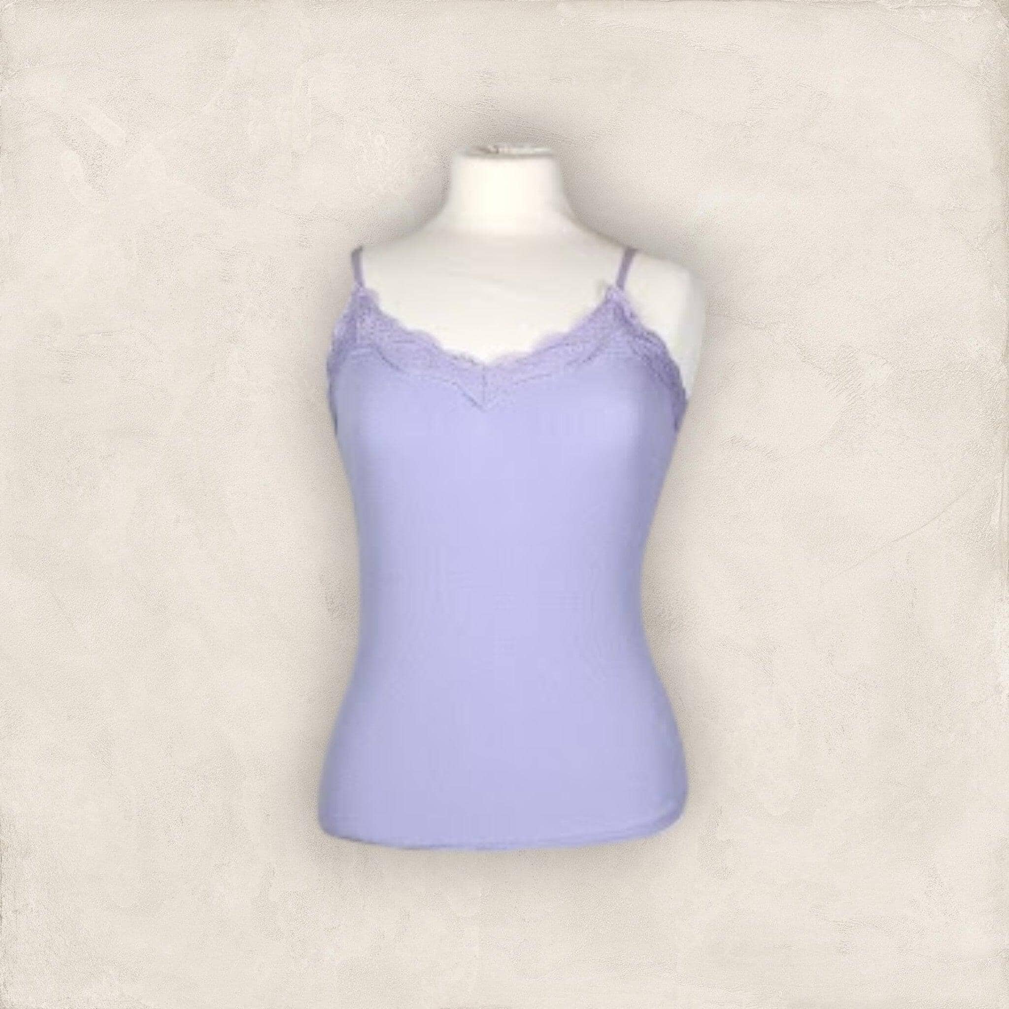 Top mit Spitze Top Olger Lila