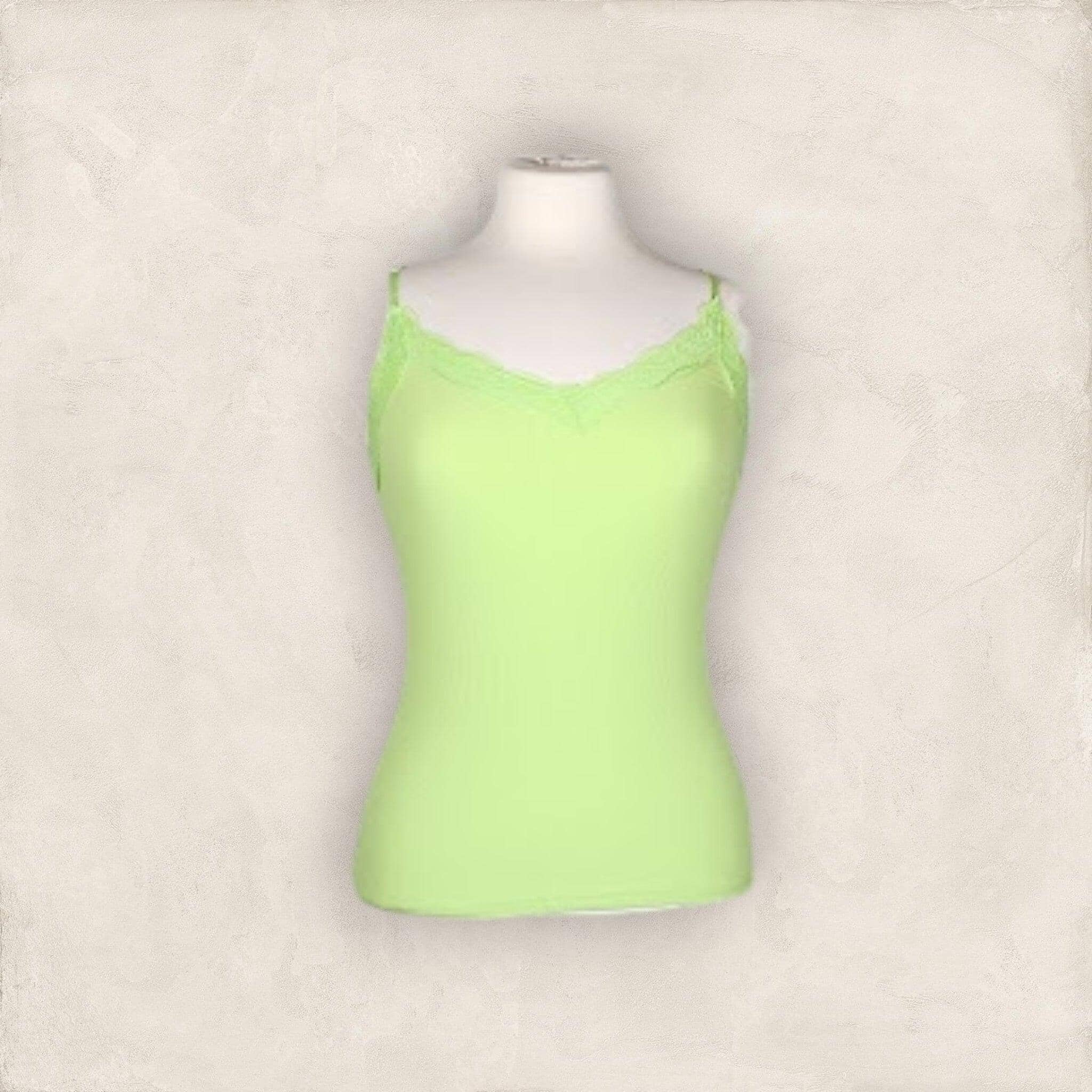 Top mit Spitze Top Olger Limegreen