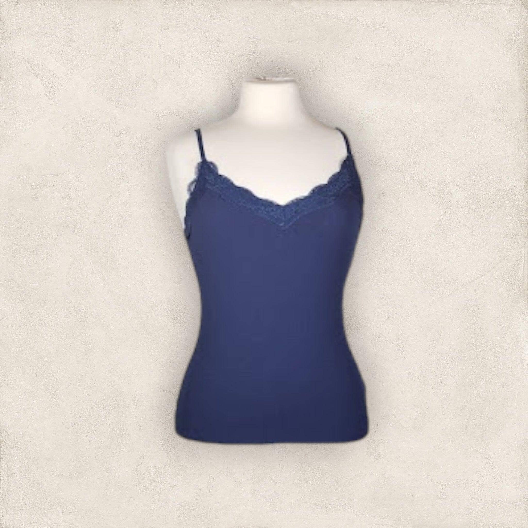 Top mit Spitze Top Olger Navyblau