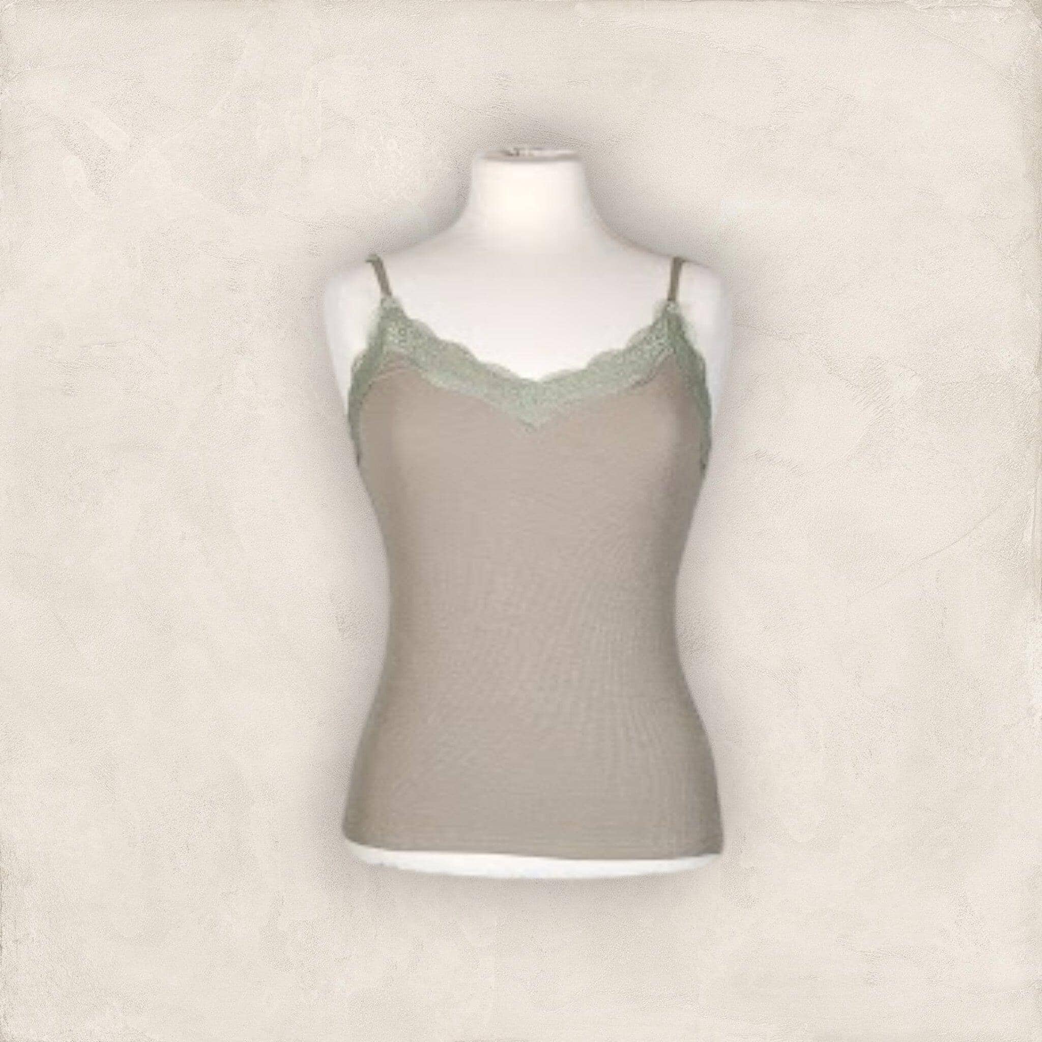 Top mit Spitze Top Olger Olive