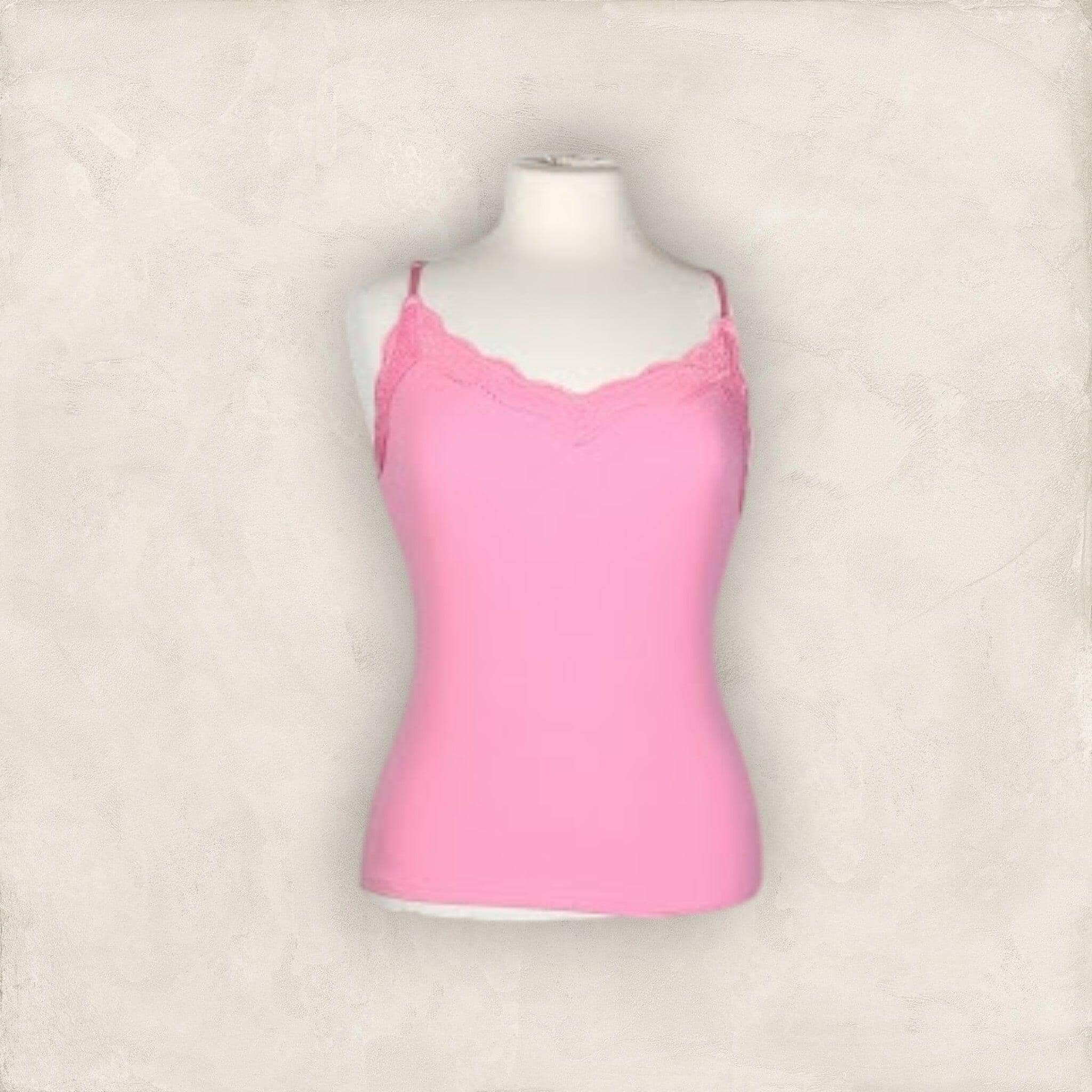 Top mit Spitze Top Olger Pink