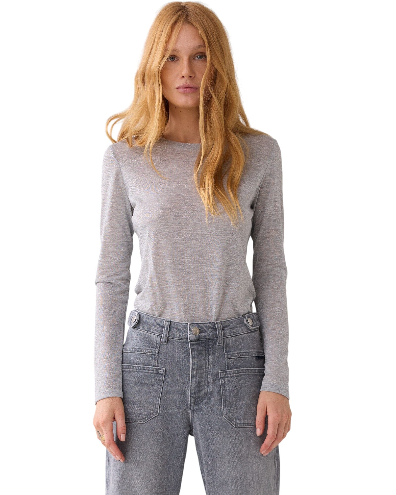Top Soft Lurex Shirt Summum Woman
