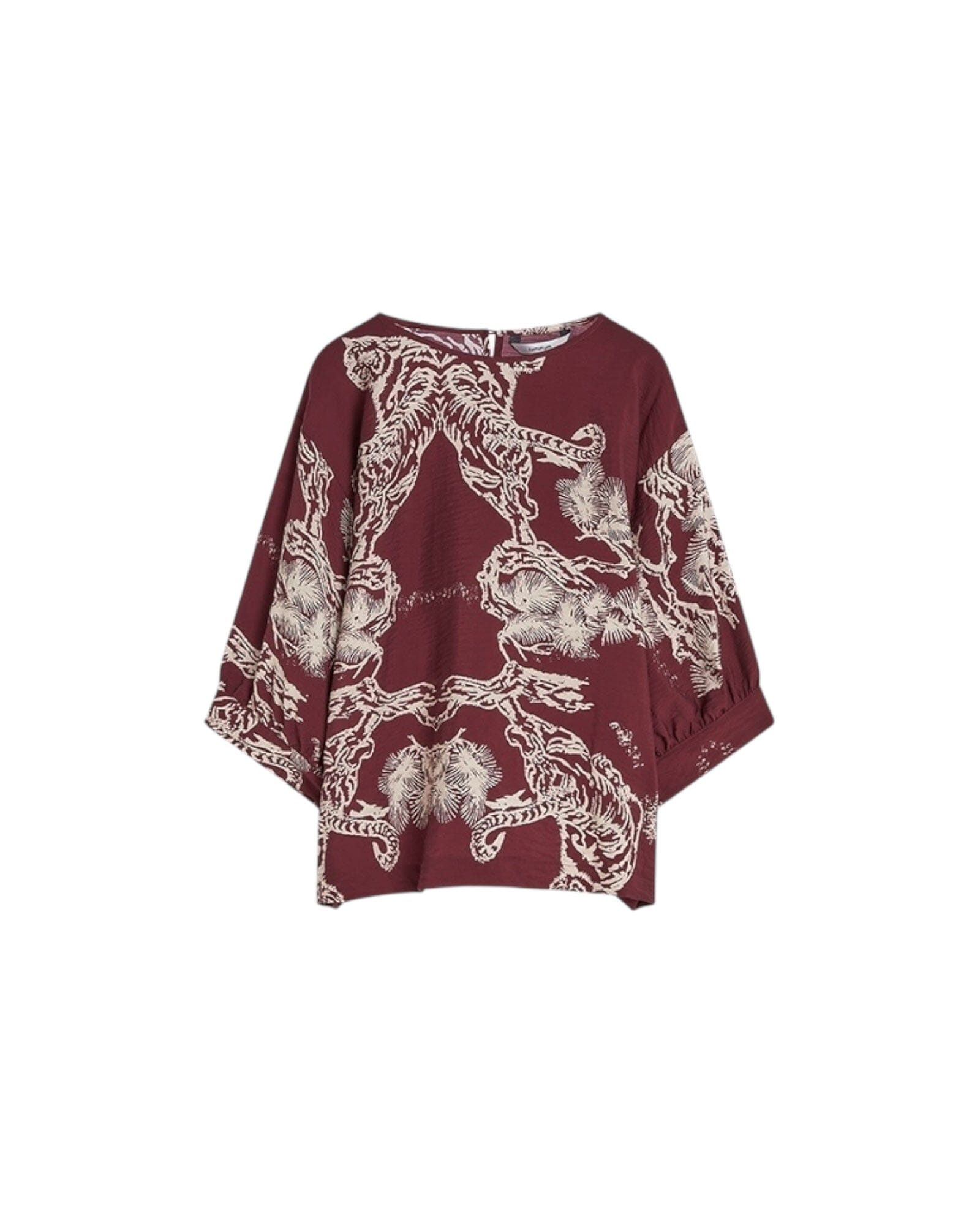Top Tiger Print Bluse Summum Woman