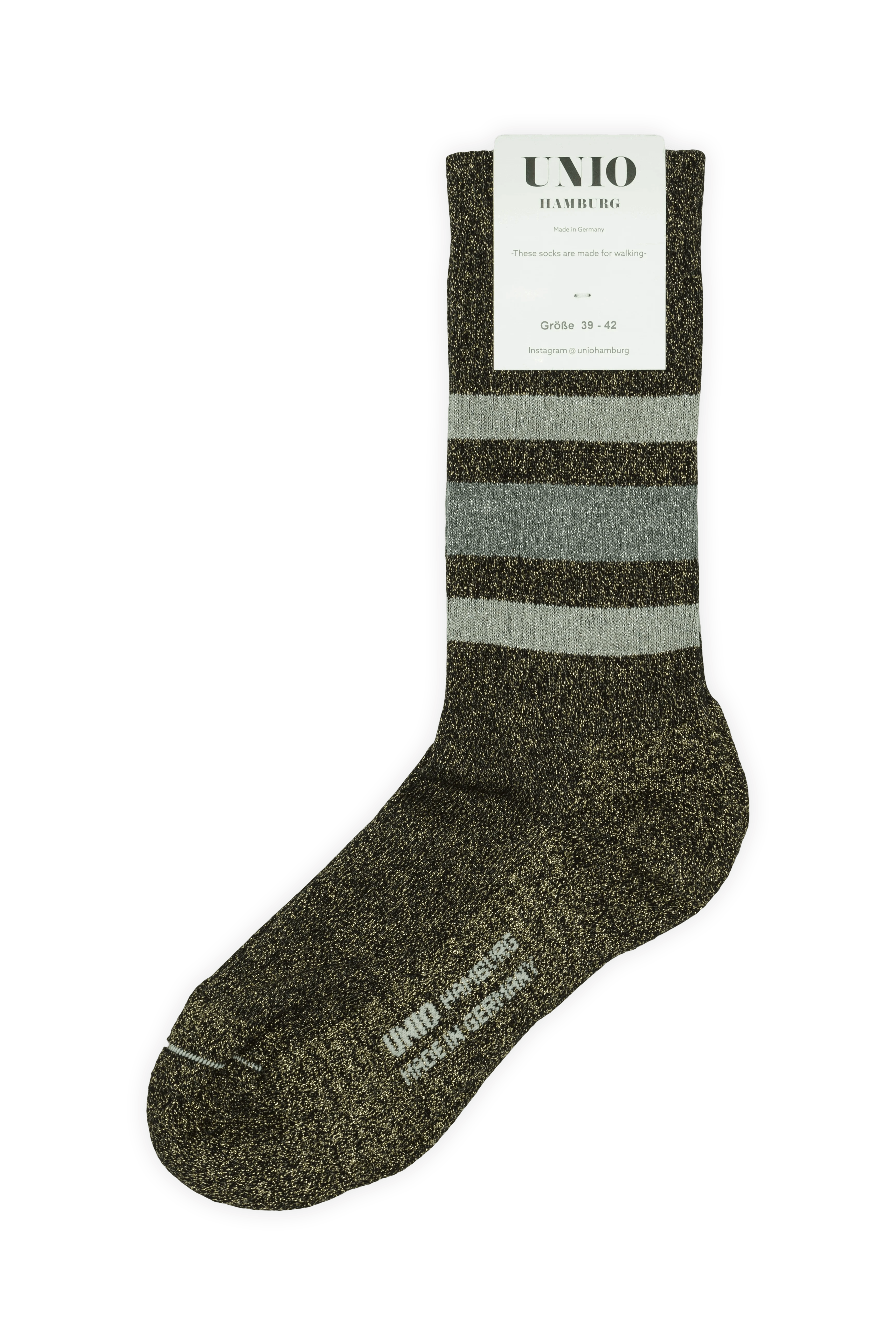 TORONTO GLITZI Socken UNIO Black/Silver/Anthra 36-38