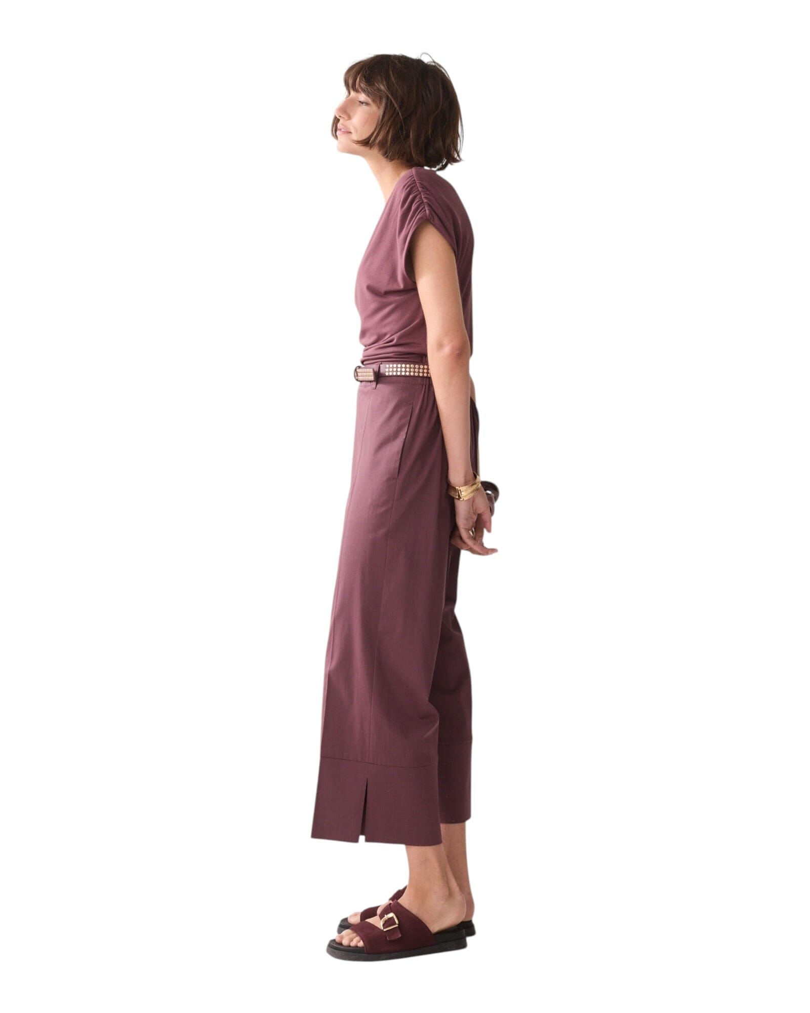 Trousers Cotton Hose Summum Woman