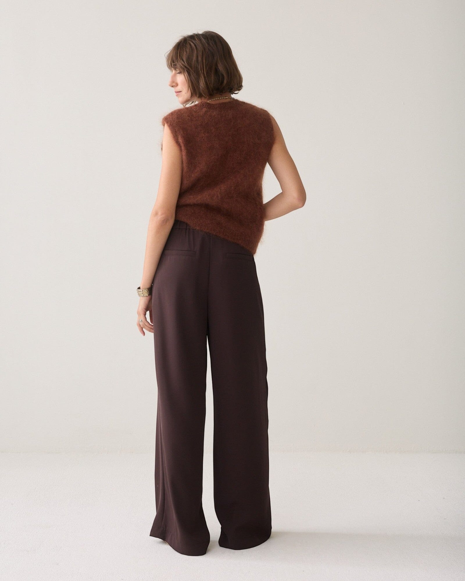 Trousers Wrap Fluid Hose Summum Woman
