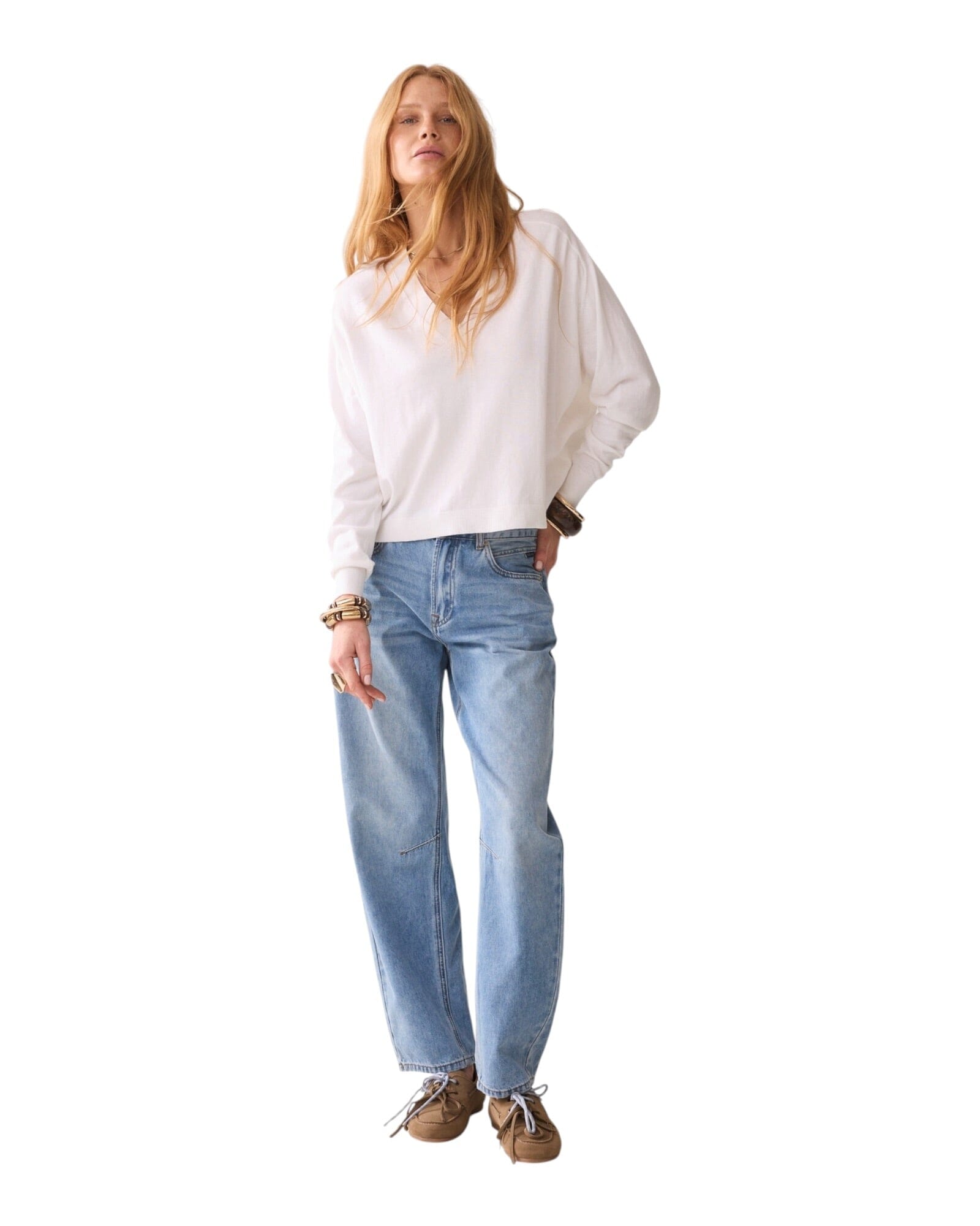 V-Neck Sweater Pullover Summum Woman