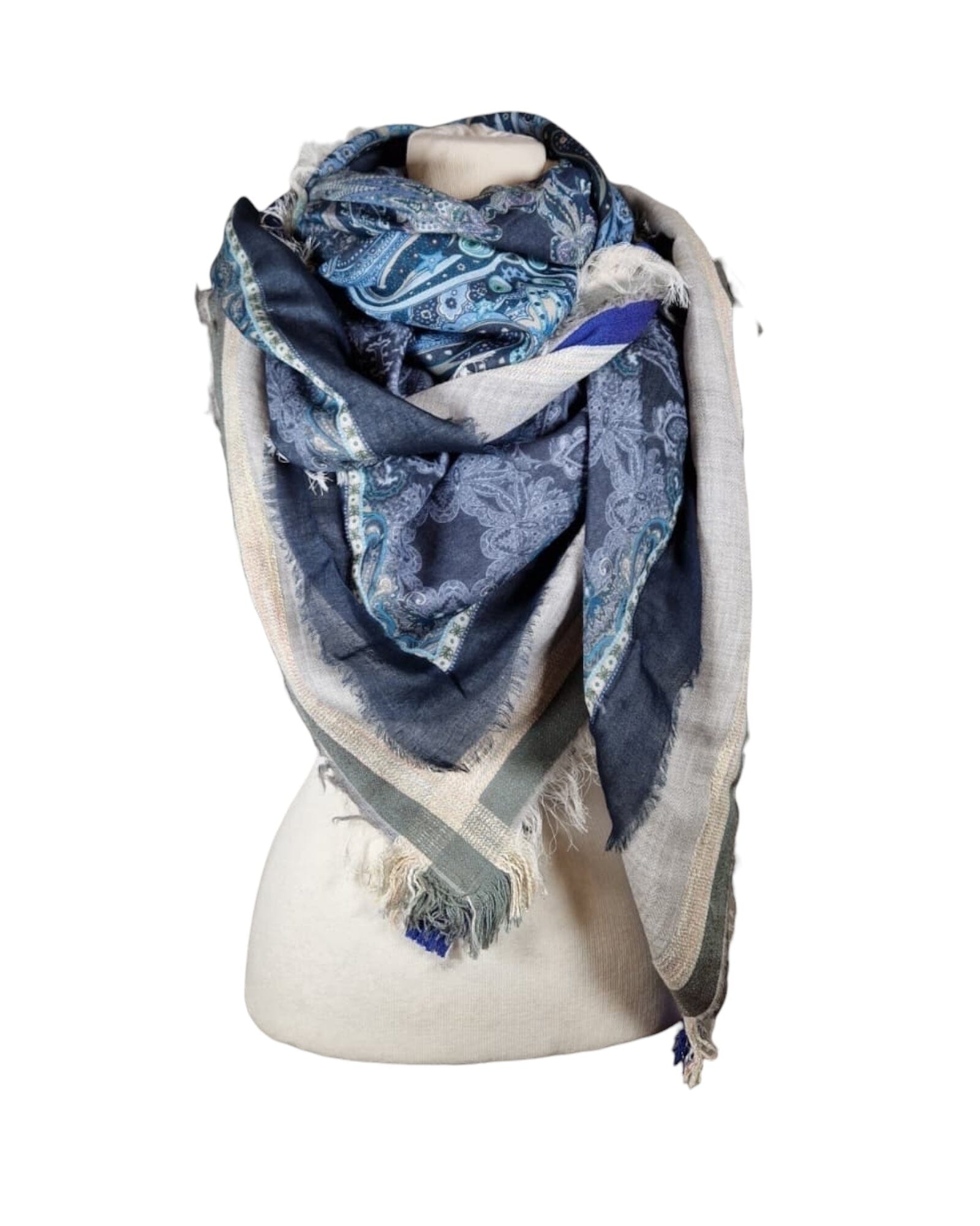 Valerie Schal Mala Alisha Blue ca. 140x140cm