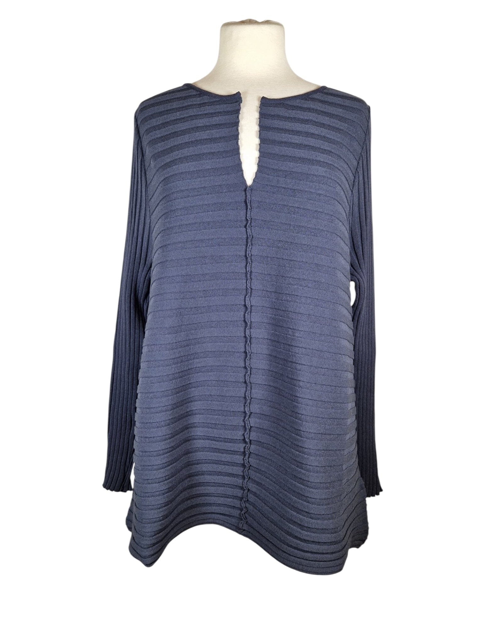 Viskose Rippenpulli Pullover Hindahl & Skudelny Anthra S