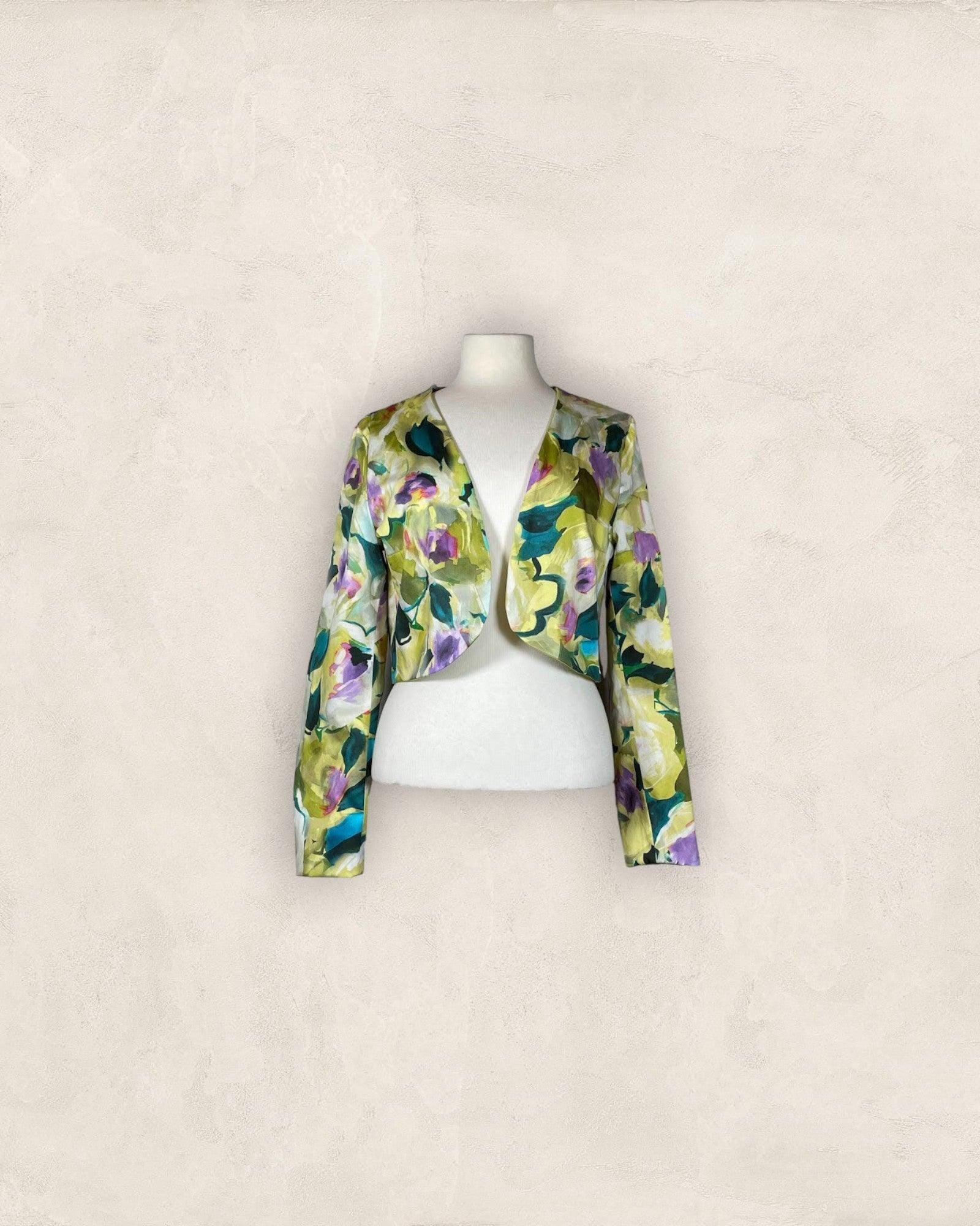 Wendebolero Jacke Fox's S070 Roses Green 36