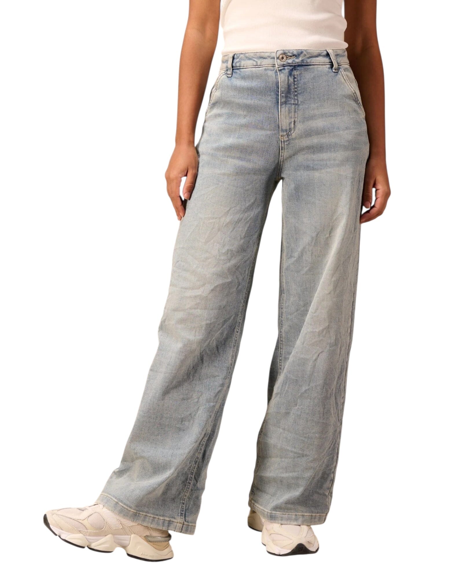 Wide Jeanshose Nile Light Denim S