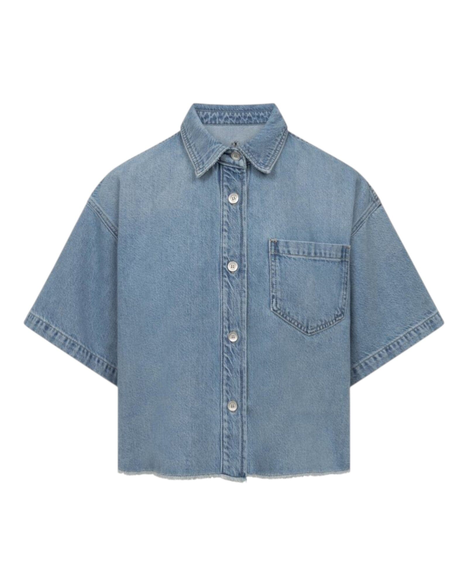 Zuri True Soft Denim Shirt Raffaello Rossi 825 Aqua 36