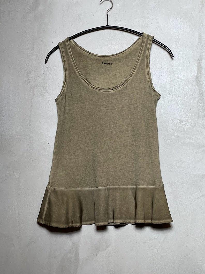 Jerseytop mit Volant