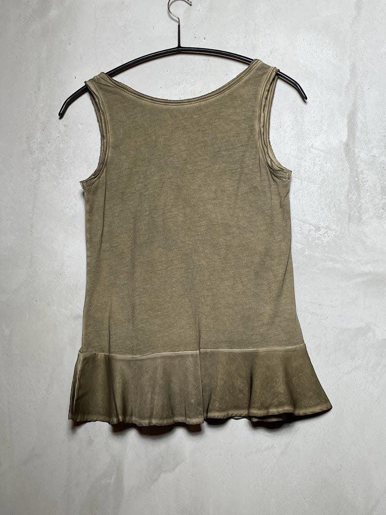 Jerseytop mit Volant