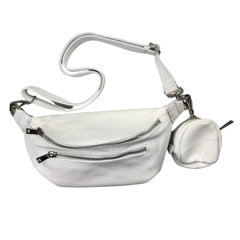 Crossbodybag mittelgroß mit zwei Reißverschlüssen und kleinem Geldbeutel extra