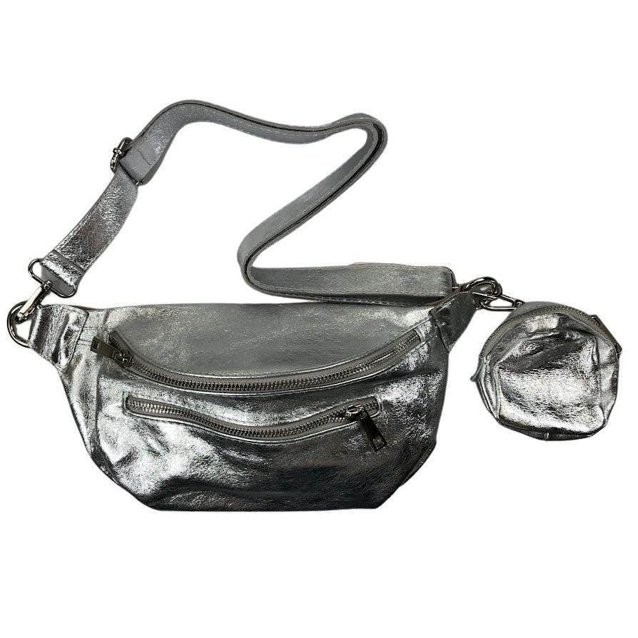 Kolibri Ulm - Crossbodybag mittelgroß mit zwei Reißverschlüssen und kleinem Geldbeutel extra - kolibri-ulm.de - Accessoires, Damen, Handtasche, Leder, Ledergeldbeutel, Ledertasche, Ledertaschen, WS21