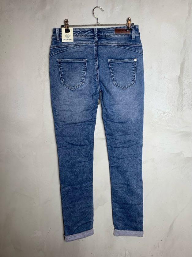 Jean slim en denim de jogging