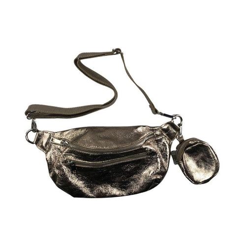 Crossbodybag mittelgroß mit zwei Reißverschlüssen und kleinem Geldbeutel extra