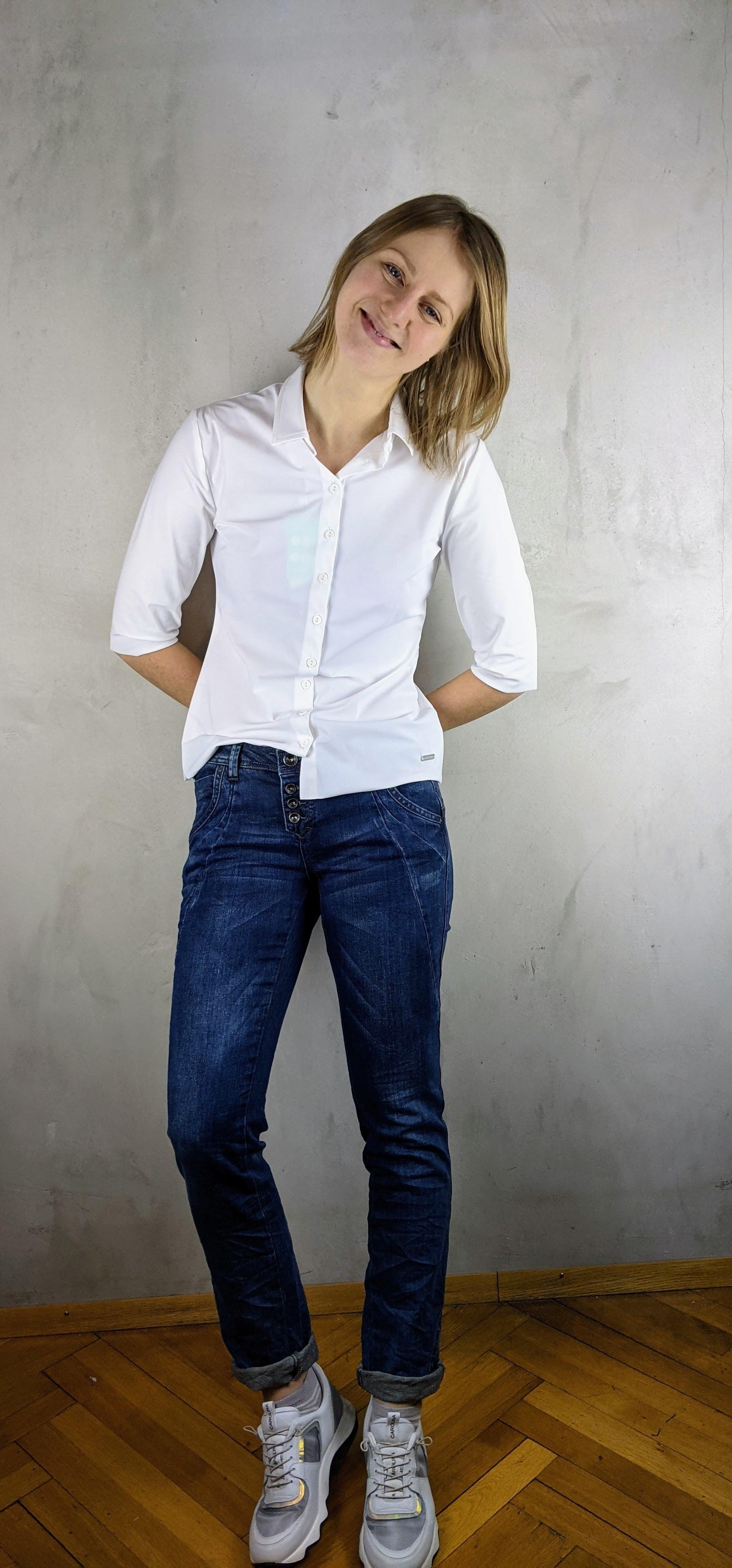 Nile - Jeans Regular Butterfly Long Indigo - kolibri-ulm.de - Damen, Denim, Hose, Hosen, Jeans