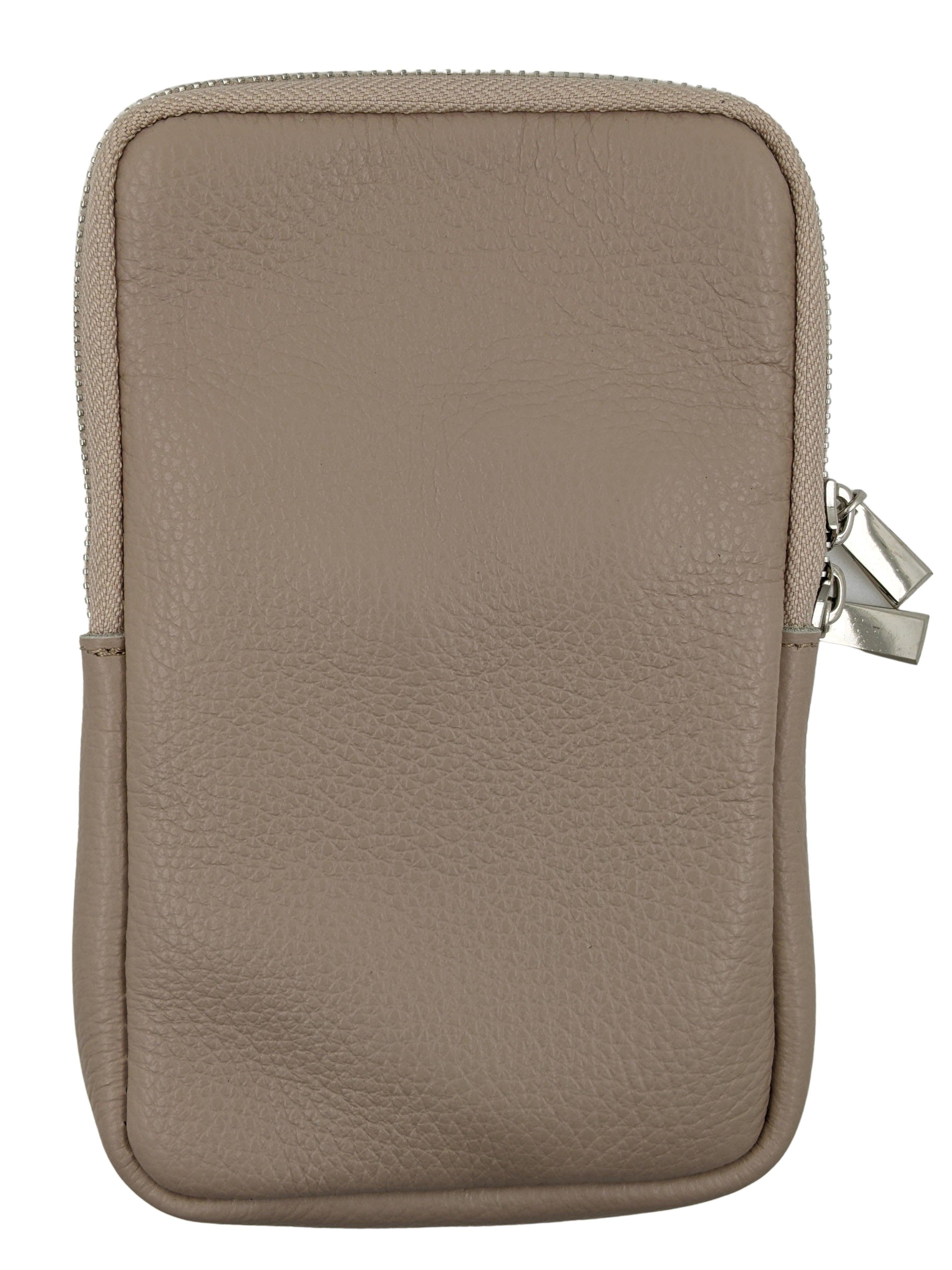 Kolibri Ulm - Umhängetasche Handy Uni in groß - kolibri-ulm.de - Accessoires, Damen, Handtasche, Handy, Handytasche, Leder, Ledertasche