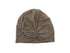 Beanie with elastic gathered, plain